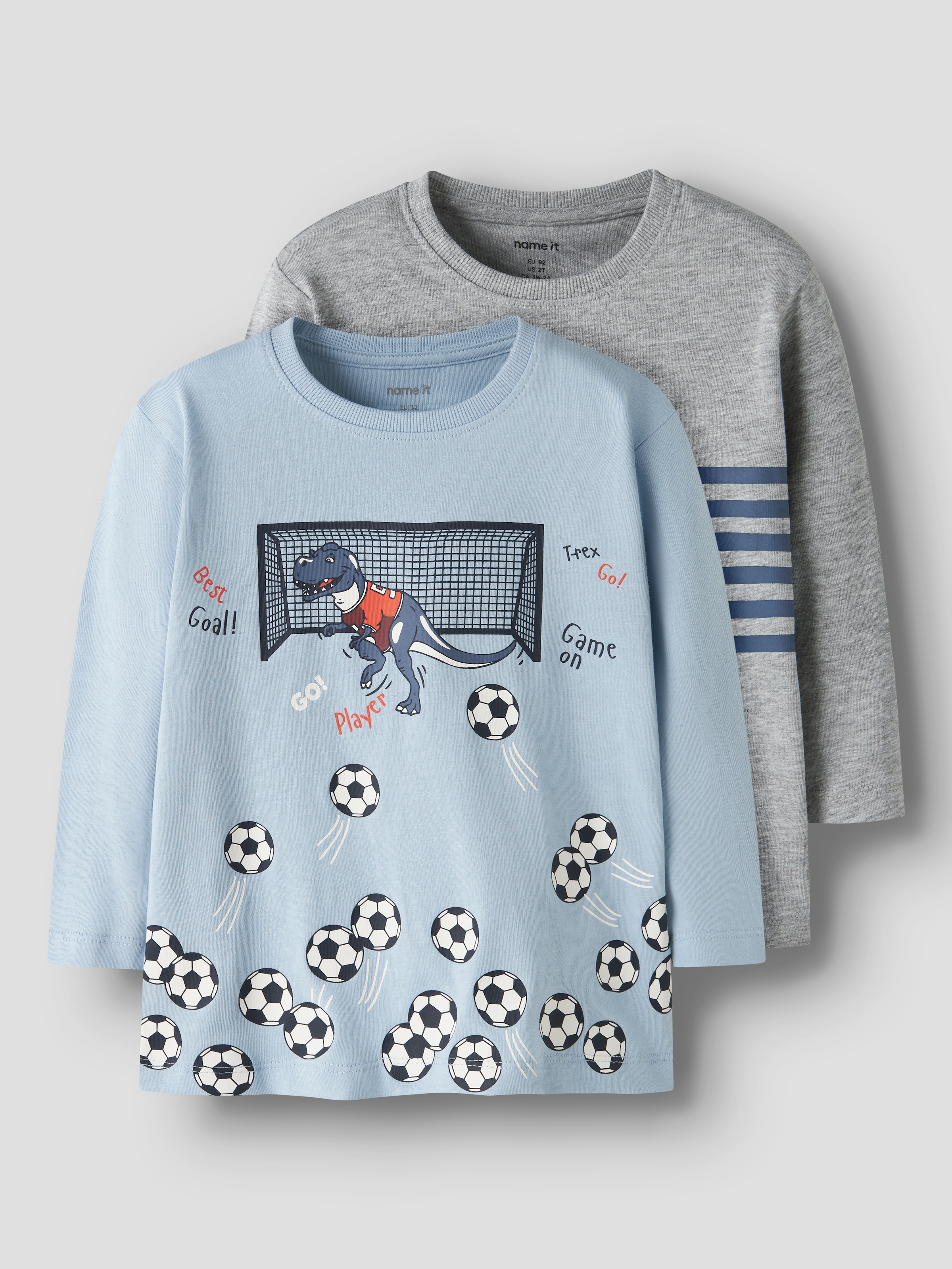 Name It T-shirt à manches longues »NMMVILASSE 2P LS NREG TOP« Packung, 2