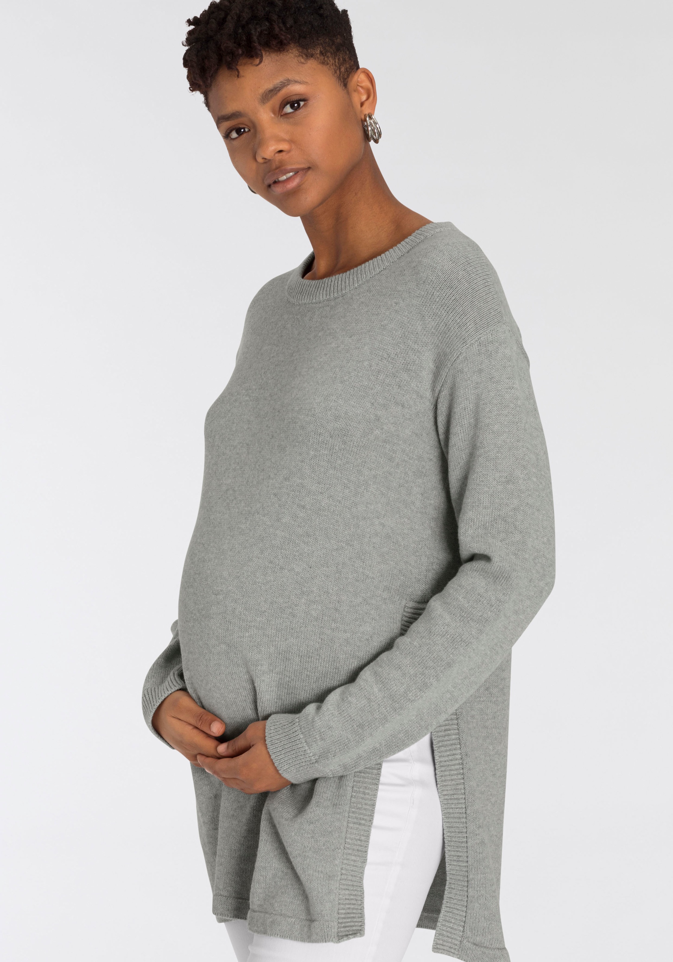 Image of Neun Monate Umstandspullover »Powered by Flashlights«, Mit Seitenschlitzen bei Ackermann Versand Schweiz