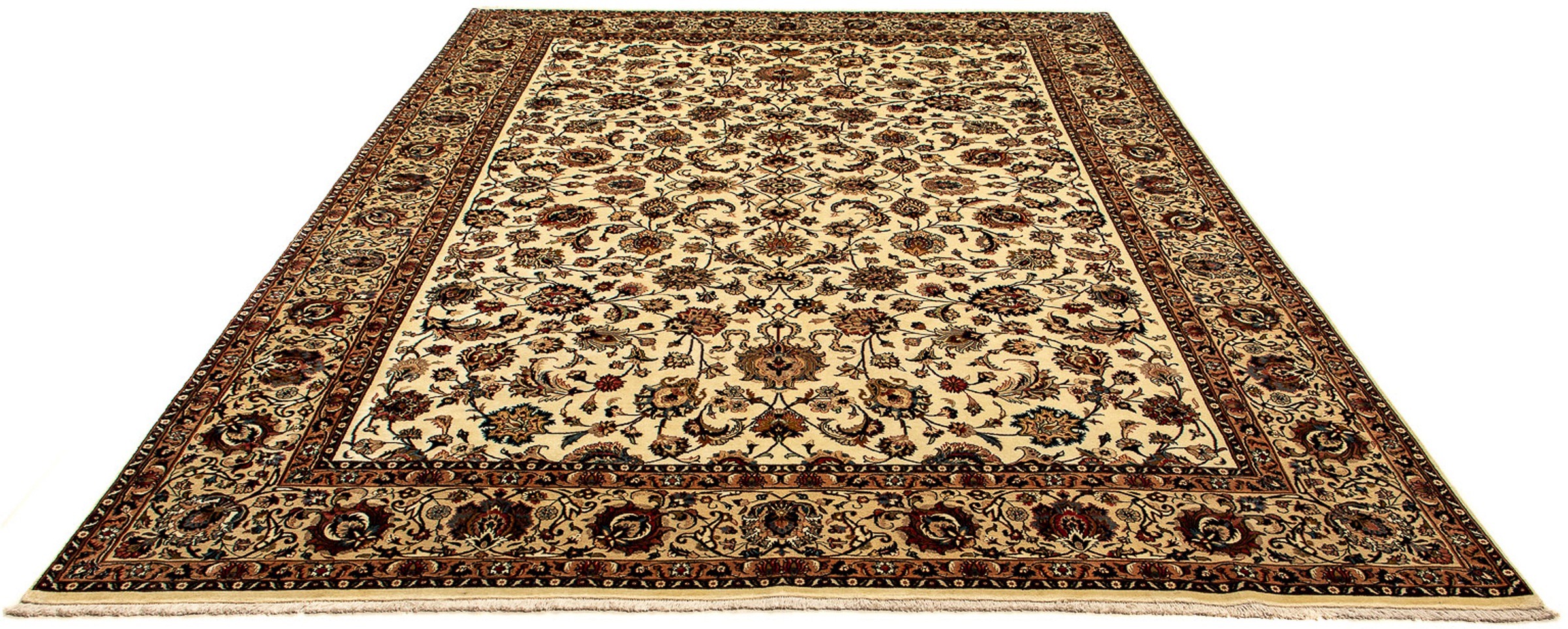 Image of morgenland Orientteppich »Perser - Classic - 342 x 246 cm - beige«, rechteckig, 10 mm Höhe, Wohnzimmer, Handgeknüpft, Einzelstück mit Zertifikat bei Ackermann Versand Schweiz
