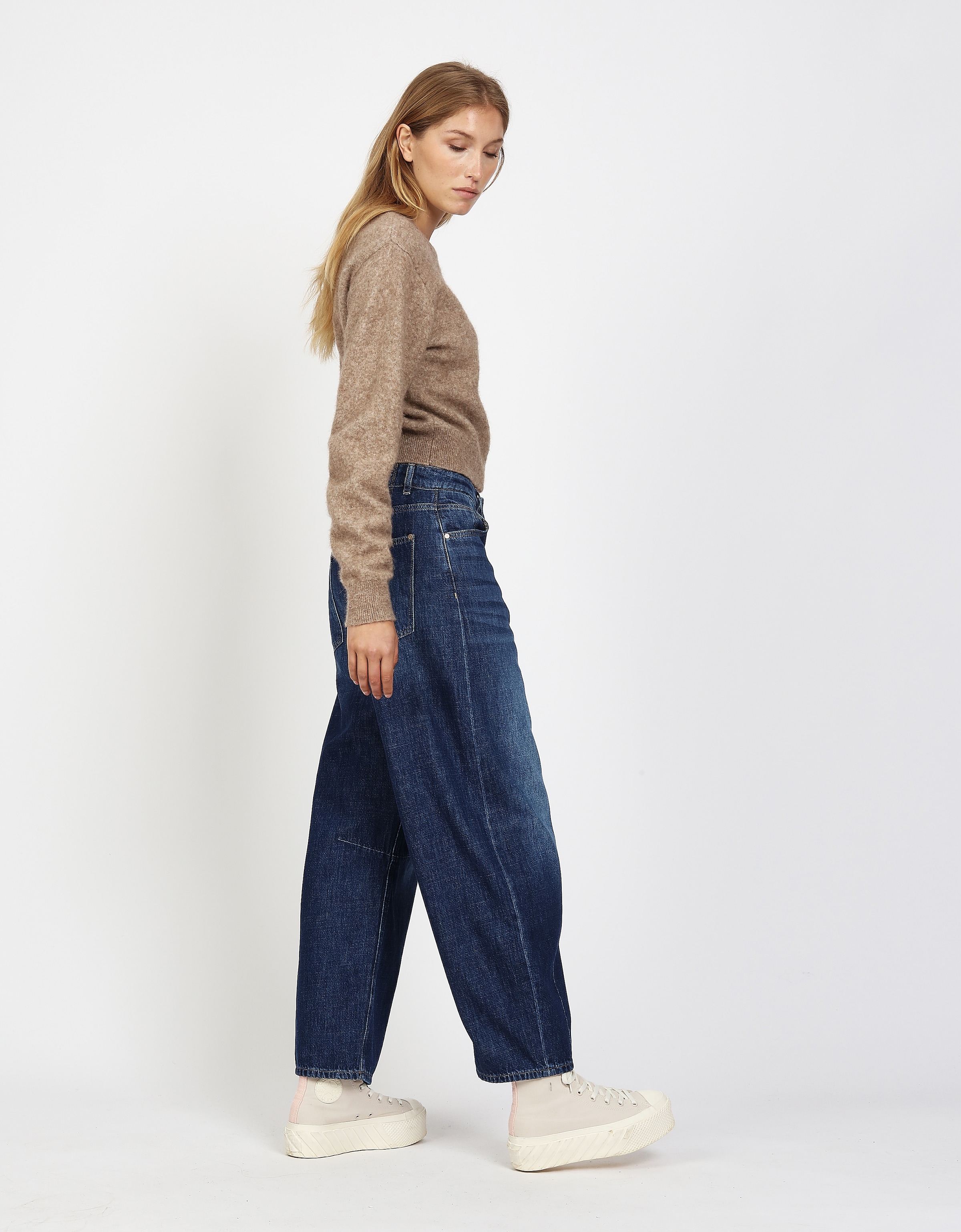 GANG Loose-fit-Jeans »94SARINA« mit Abnähern an Knie und Saum