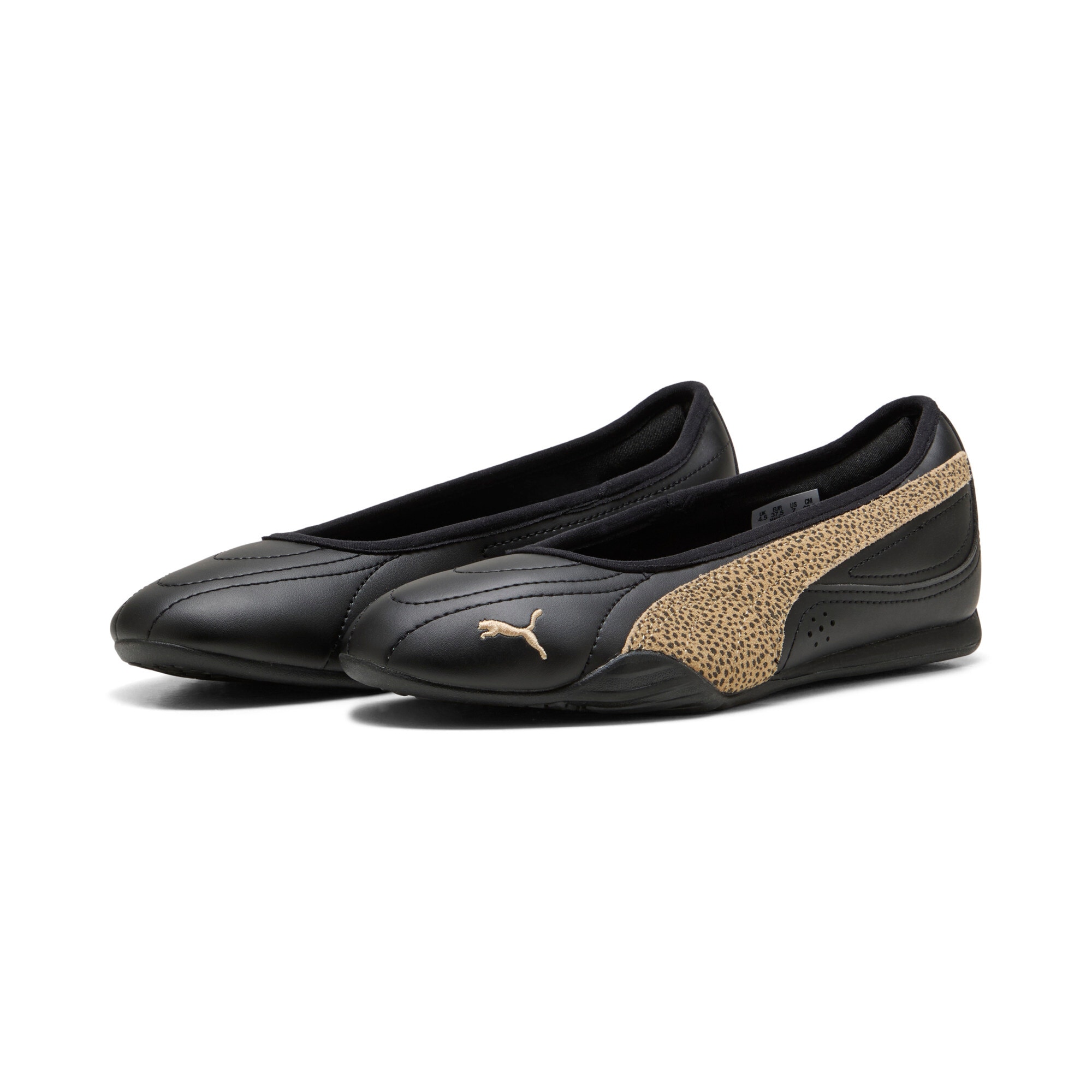 Image of PUMA Sneaker "CATCH SOLEIL BALLERINA TOPCAT" mit Leo-Print, mit Schnürung, mit profilierter Gummi-Laufsohle