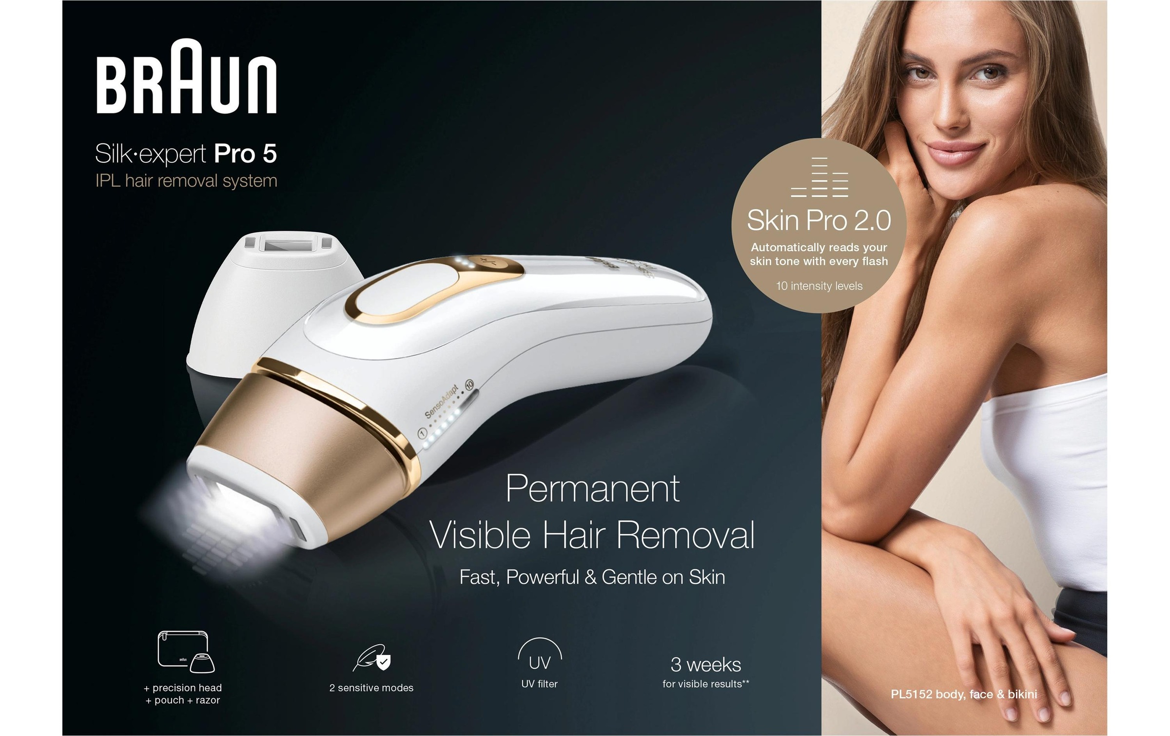 Braun IPL-Haarentferner »Silk-expert Pro 5 PL5152«, 125 Lichtimpulse