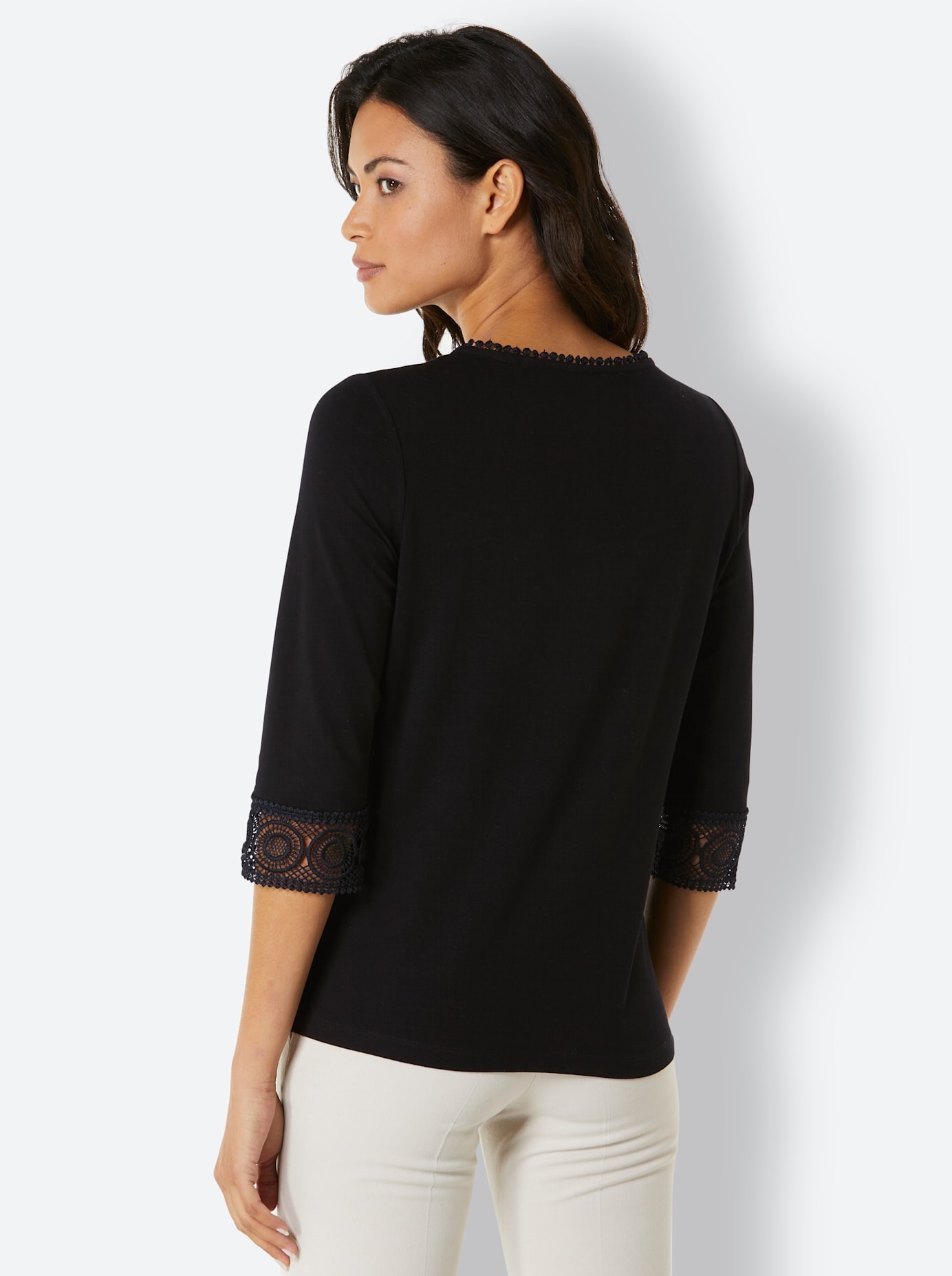 CREATION L PREMIUM 3/4-Arm-Shirt »Lyocell-Shirt«, (1 tlg.)