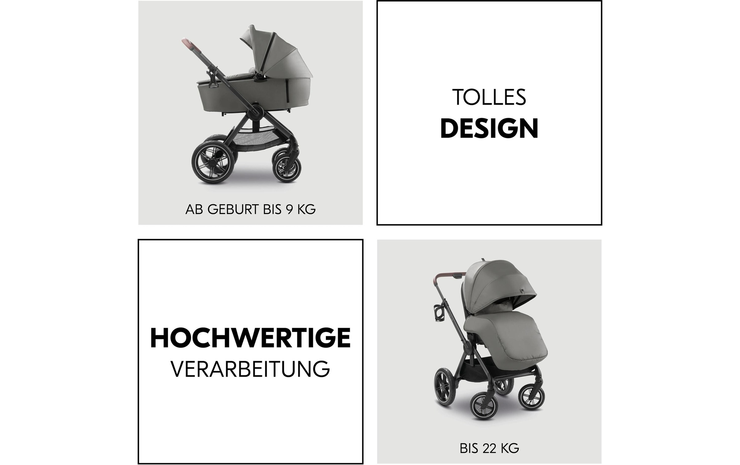 Hauck Kombi-Kinderwagen »Comfort N Care Air« 22 kg