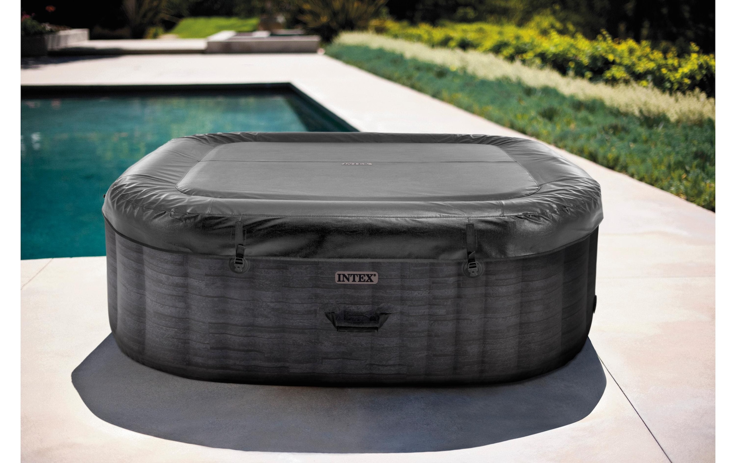 Intex Jacuzzi »PureSpa Greystone Deluxe Ø 196«