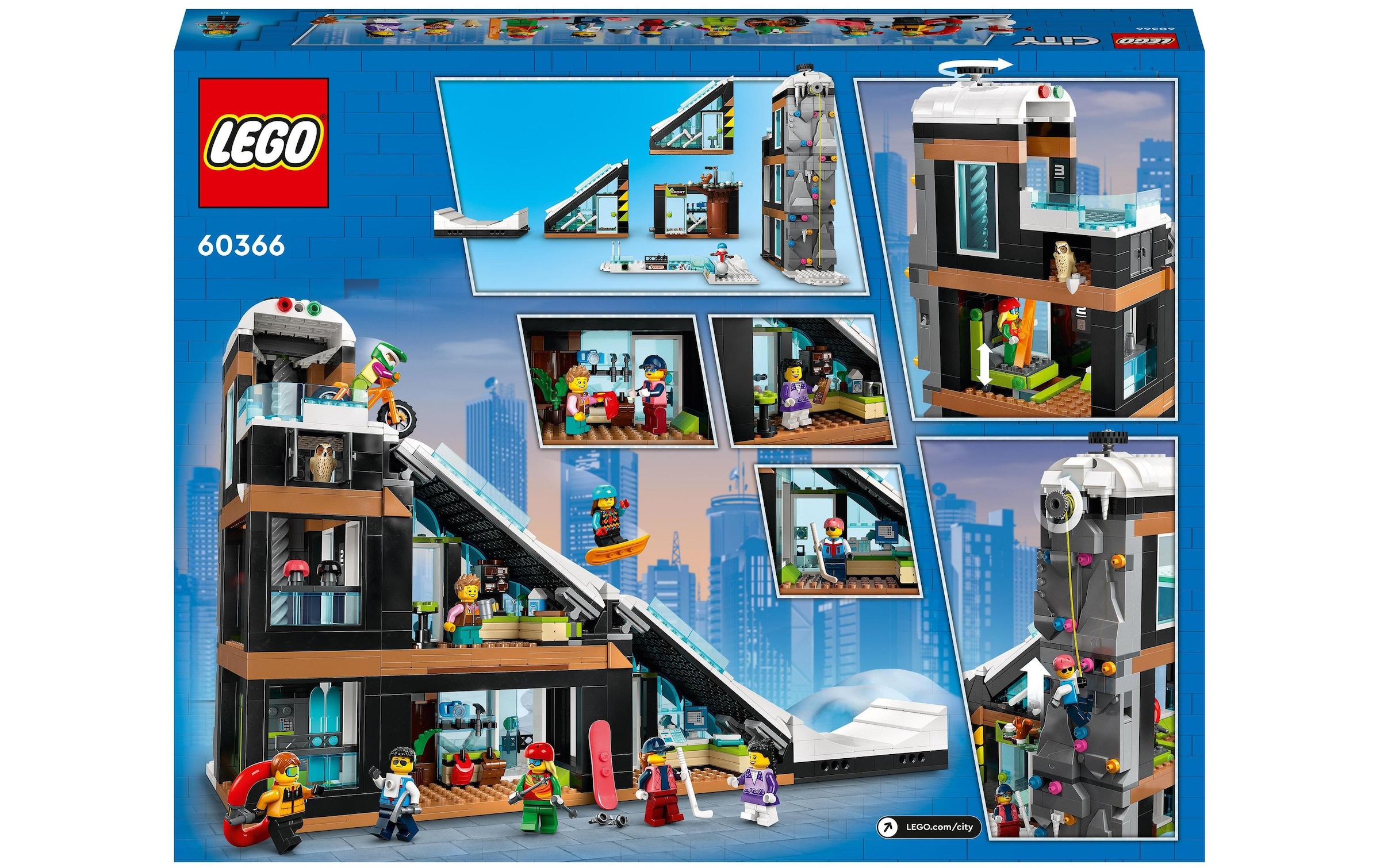 LEGO® Spielbausteine »City Wintersportpark 60366«, (1045 St.)