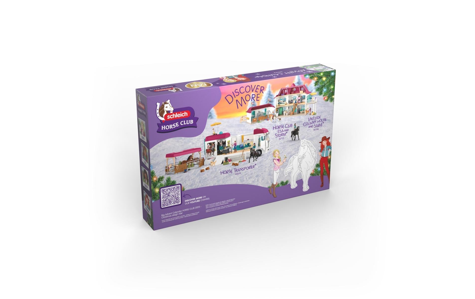 Schleich® Jouet calendrier de l'Avent »Horse Club Weihnachtliche Schlittenfahrt«
