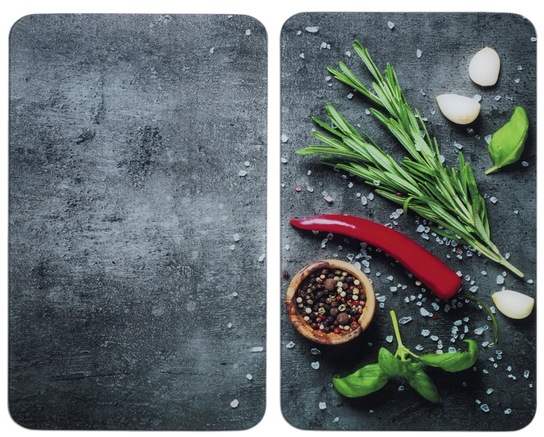 Image of Maximex Herd-Abdeckplatte »Rosmarin«, (Set, 2 tlg.), für alle Herdarten, 52x30 cm bei Ackermann Versand Schweiz