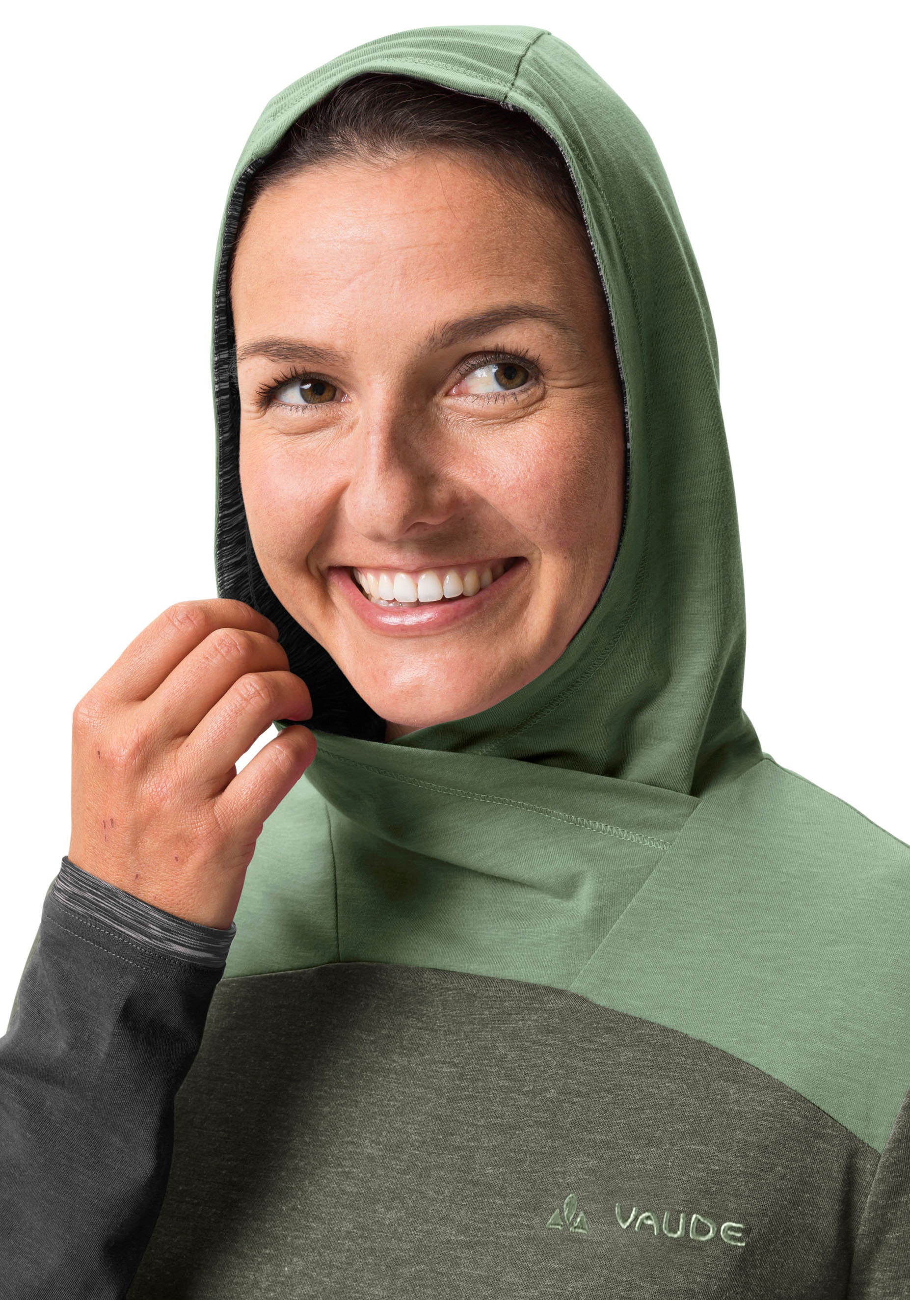 VAUDE Funktionsshirt »WOMEN'S TREMALZO LS SHIRT«, (1 tlg.), Rückentasche mit gewendetem Reissverschluss