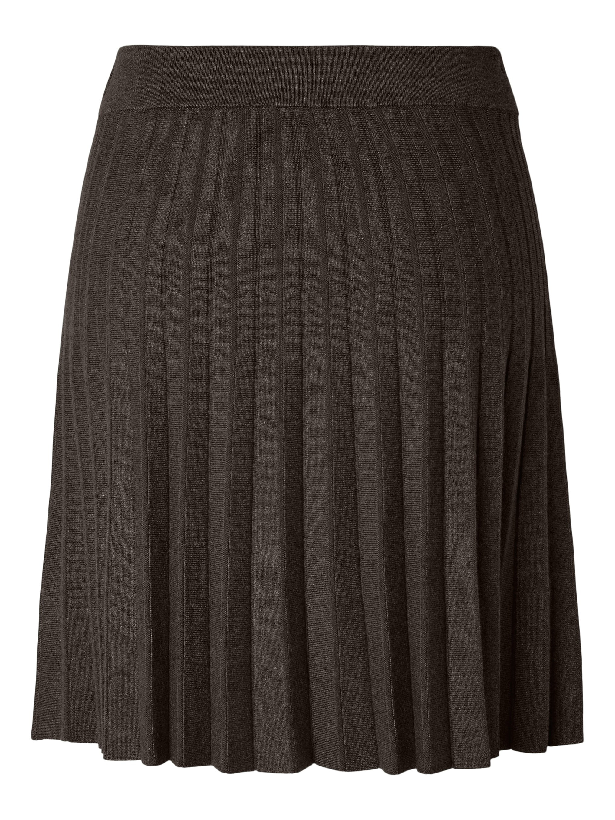 Y.A.S Strickrock »YASELENA HW PLEATED SKIRT S. NOOS« Viskosemischung