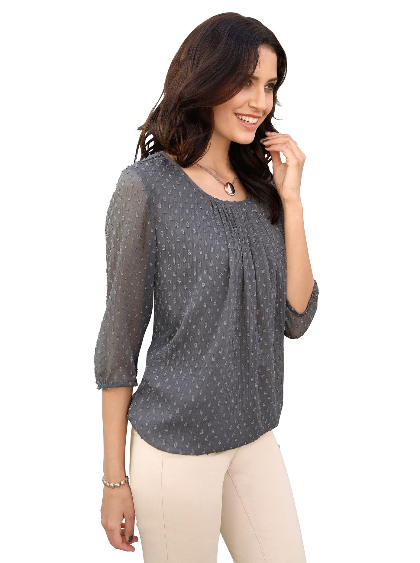 Bluse in Georgette-Qualität