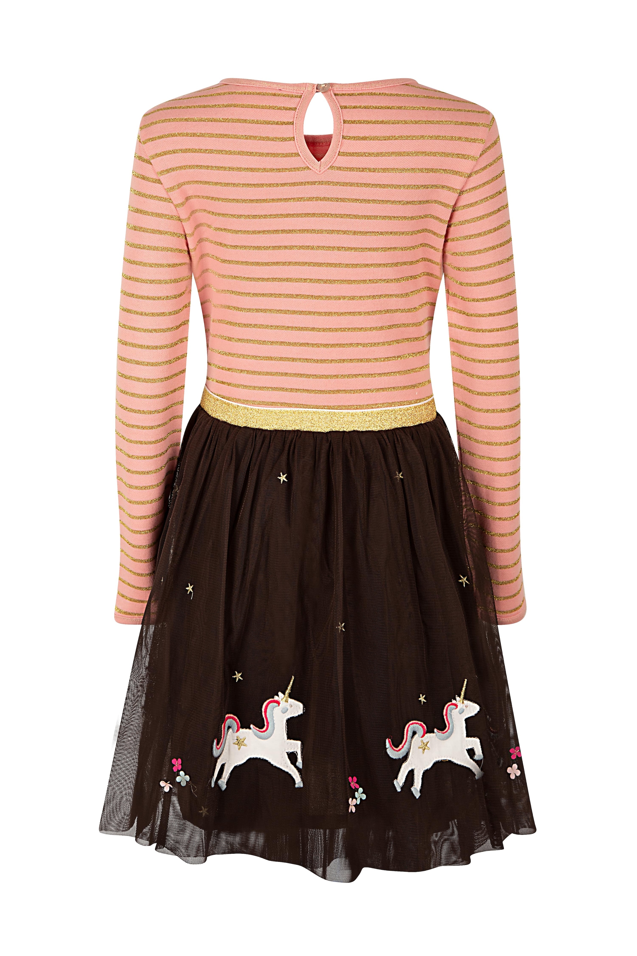 happy girls Midikleid mit hochwertigen Einhorn-Applikationen am Saum