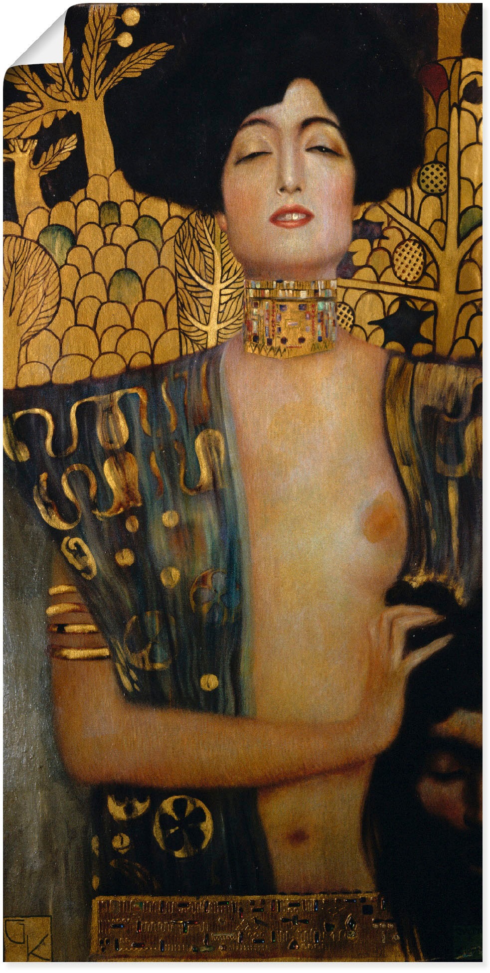 Image of Artland Poster "Judith I., 1901" Frau 1 Stk. tlg. ohne Rahmen