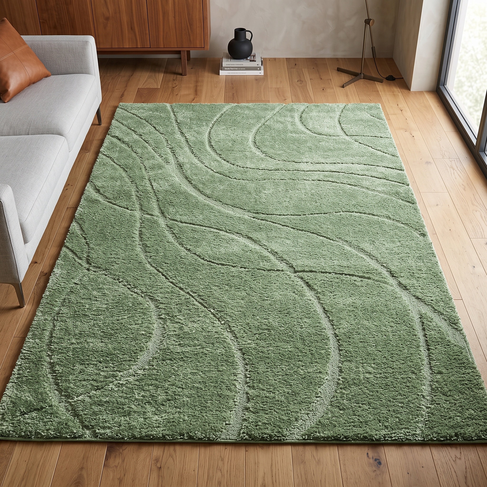 GOODproduct Tapis »Lavia, Wellenmuster, Hoch-Tief« Rectangulaire 20 mm Höhe Motif linéaire, design moderne, effet 3D, tapis design, salon