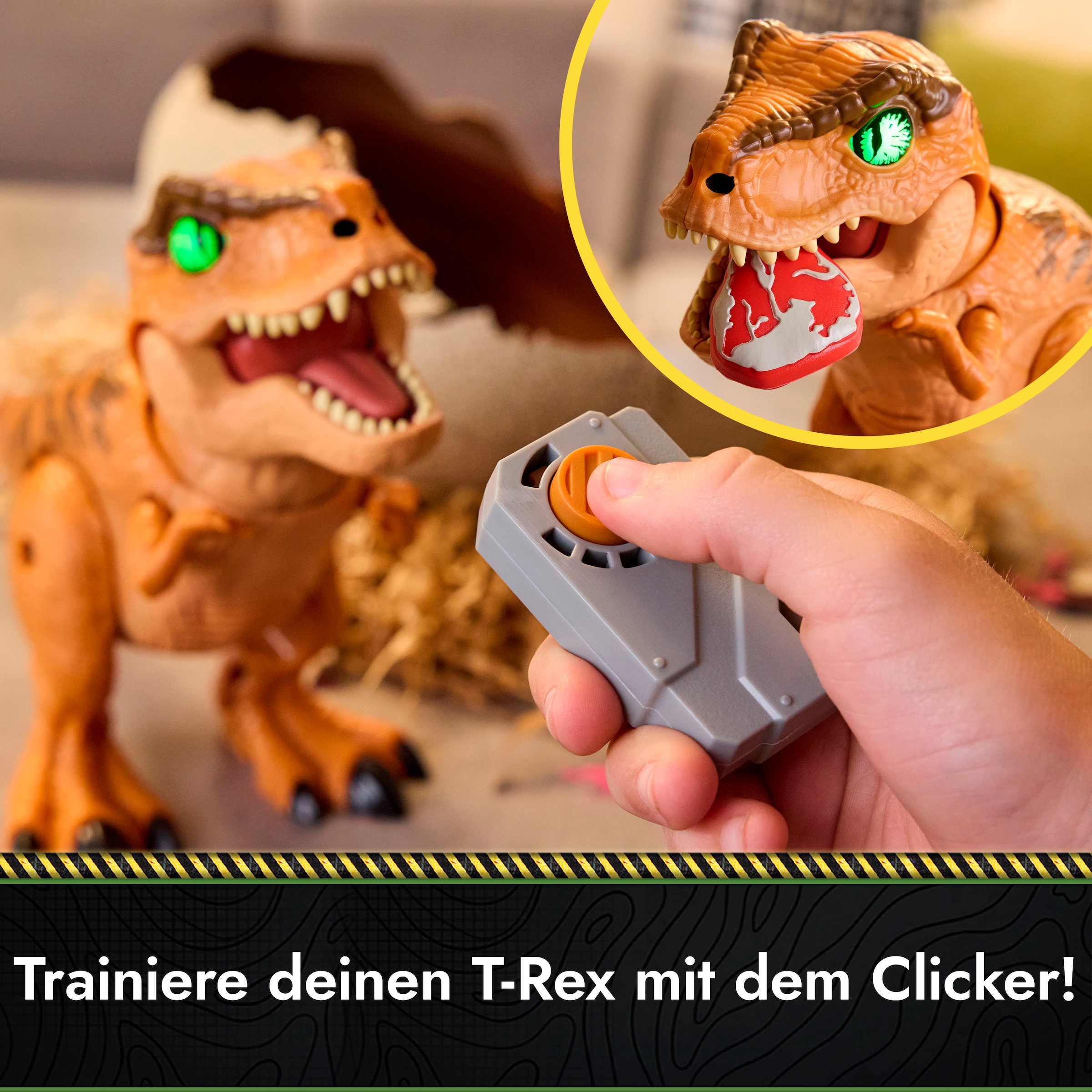 Spin Master Personnage de jeu »Primal Hatch - Interaktiver T-Rex im Ei« mit Licht und Sound