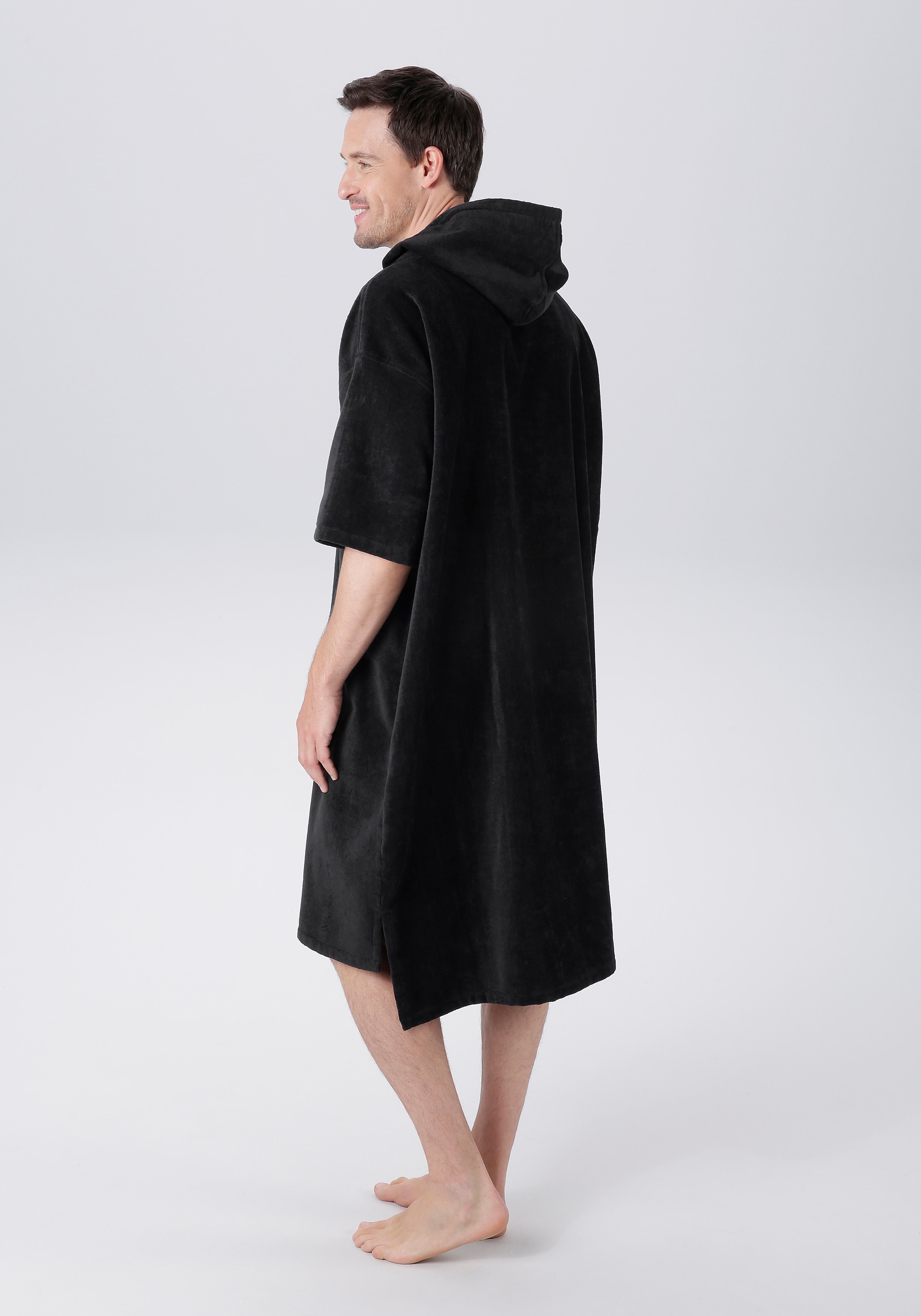 KangaROOS Badeponcho »Summer, ideal für Sauna, Spa & im Urlaub, Damen & Herren« 1 Stk. Surfponcho, mit Bauchtasche, 100% Baumwolle, Frottee