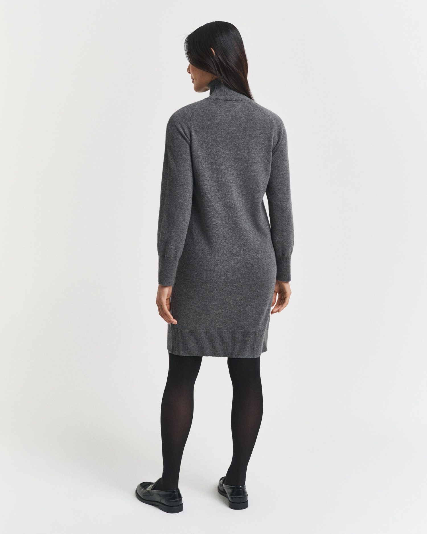 Gant Strickkleid »SUPERFINE LAMBSWOOL KNIT«, Winterkleid, relaxed fit, Rollkragen, aus reiner Wolle