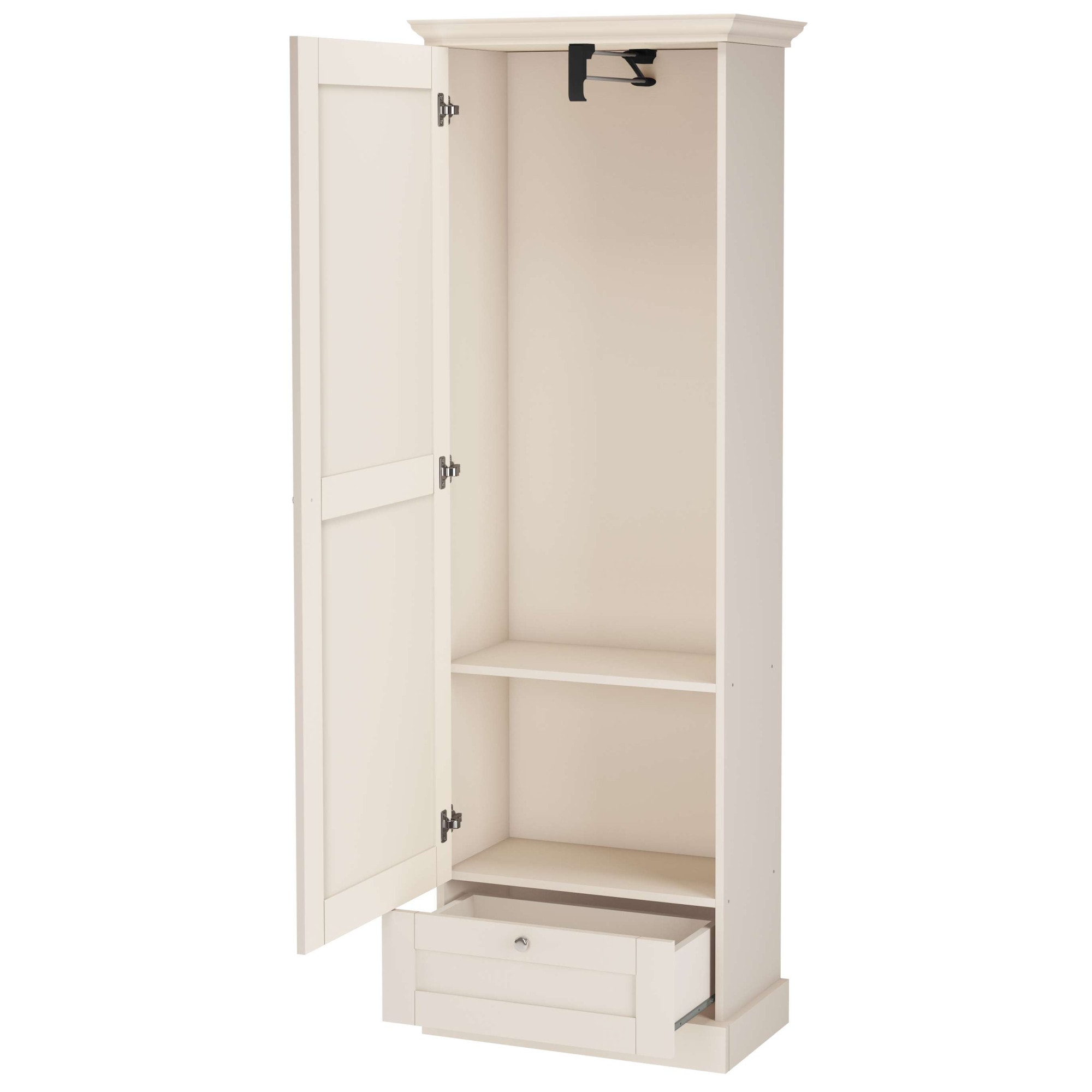 GOODproduct Garderobenschrank »Binz« viele Stauraummöglichkeiten, Metallgriffe, Tür mit Rahmen, Höhe 180 cm