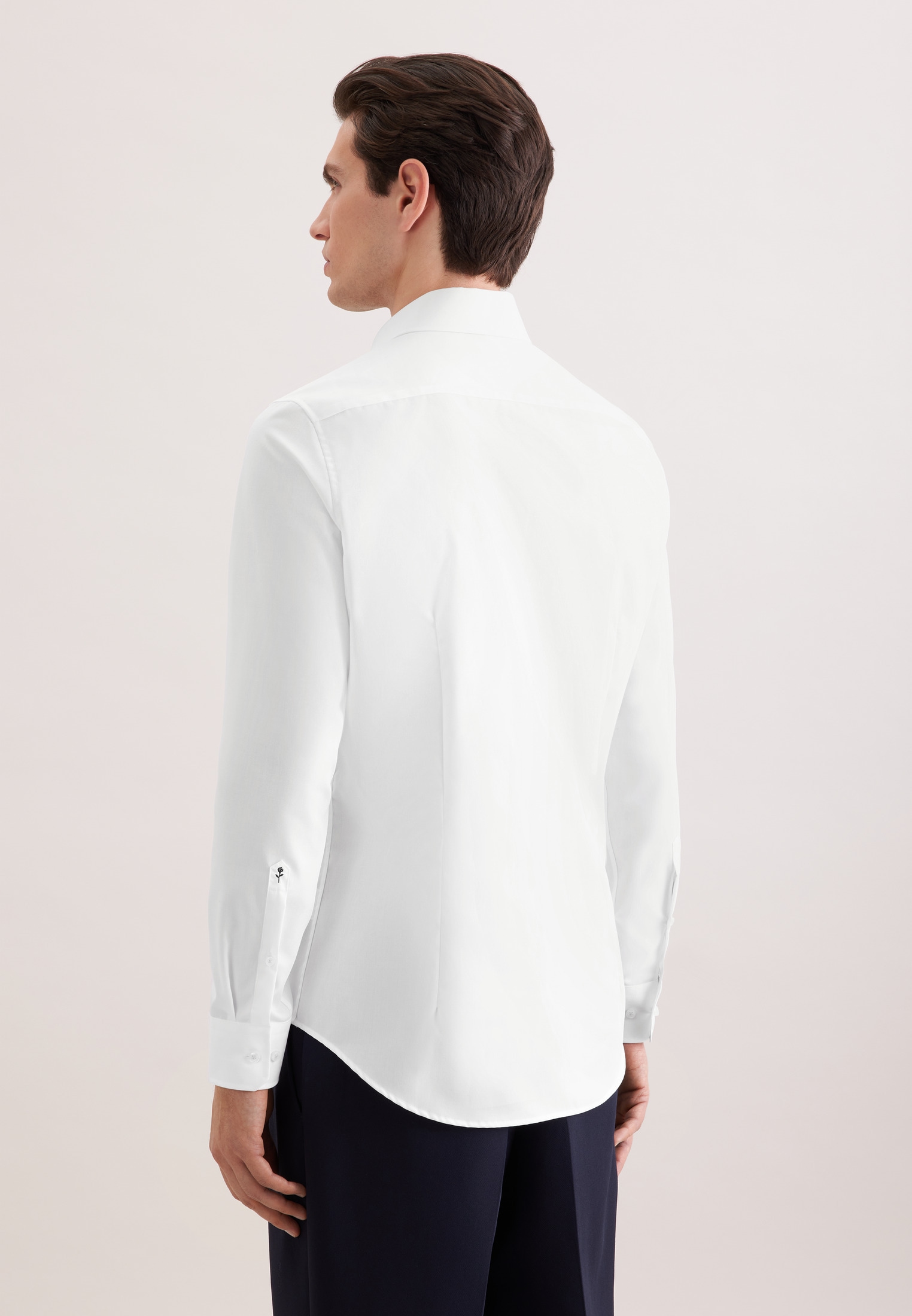 seidensticker Chemise d'affaires »Schwarze Rose« Slim 1/1 Kentkragen Uni
