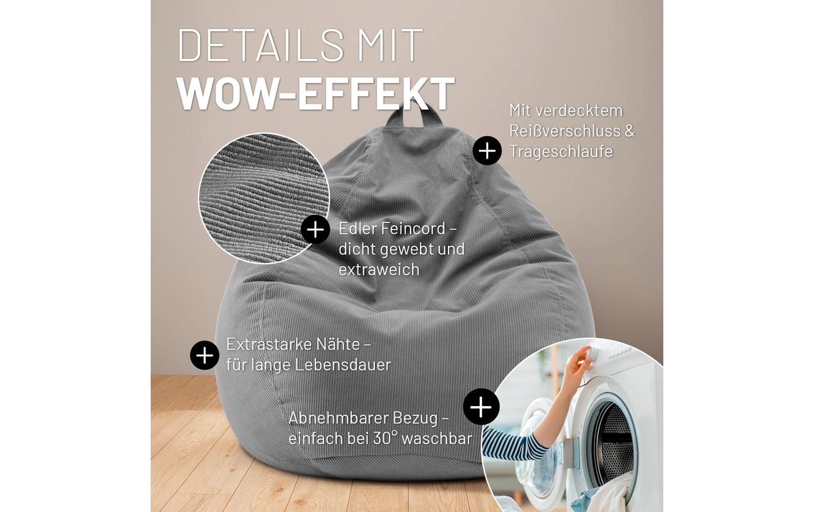 Lumaland Pouf »185 l Comfort«