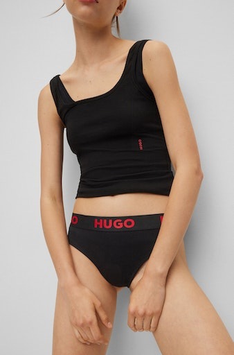 HUGO Underwear T-String »THONG SPORTY LOGO«, mit elastischem Bund
