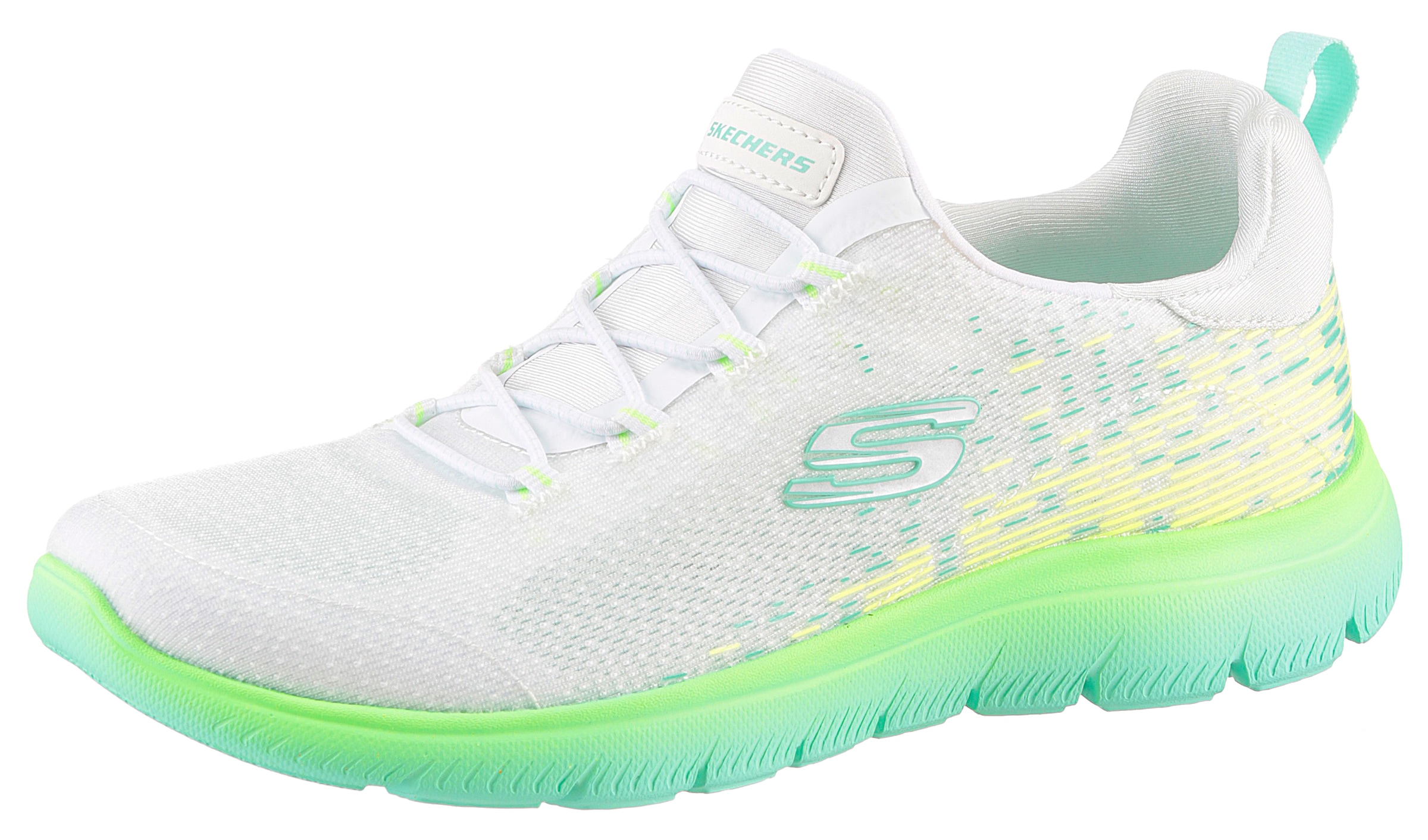 Image of Skechers Slip-On Sneaker "SUMMITS", Trainingsschuh, Sneaker, Slipper, Halbschuh mit Bungee-Verschluss