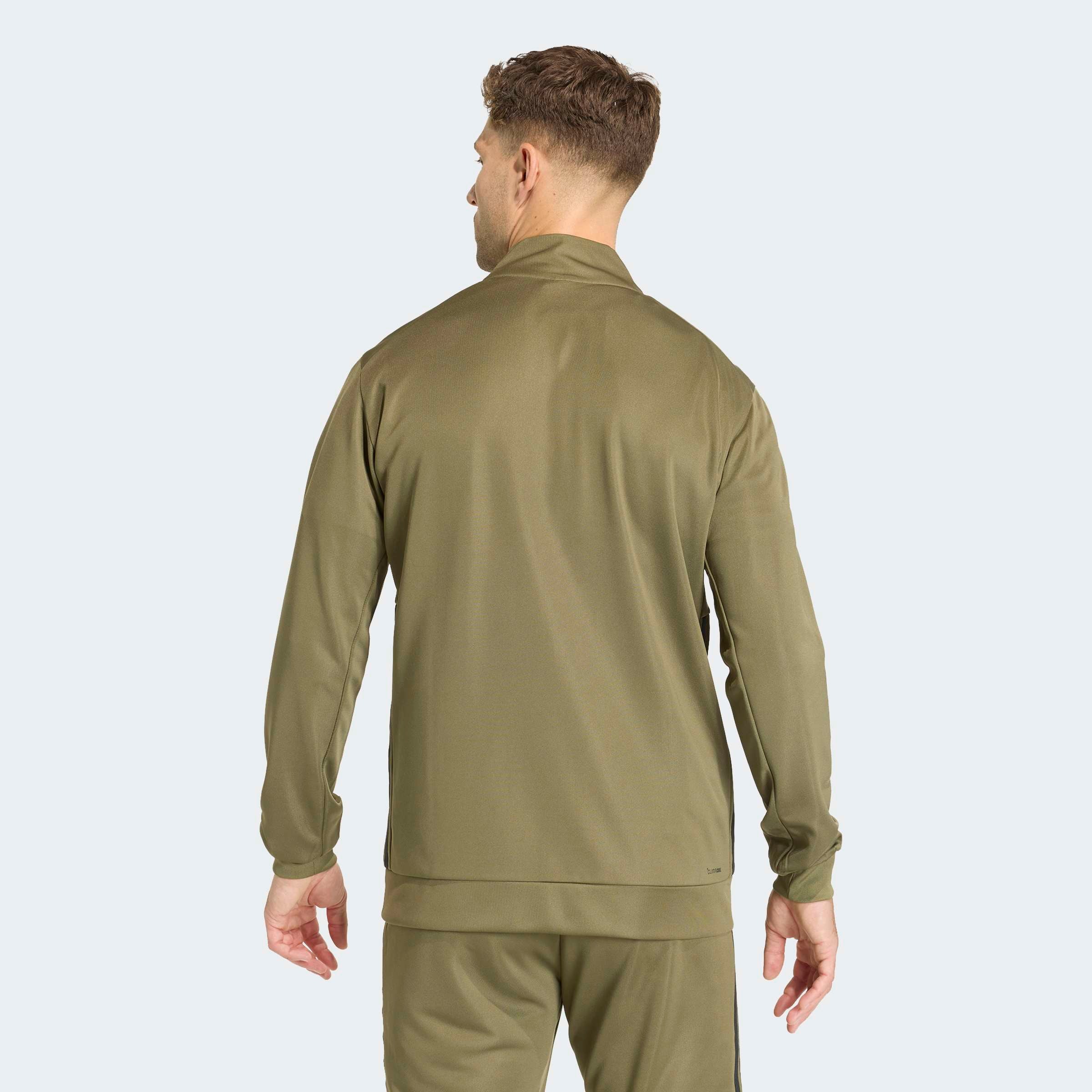 adidas Performance Veste d'entraînement »WORKOUT ESSENTIALS ALL-SET 3-STREIFEN, GEWIRKTES MATERIAL«