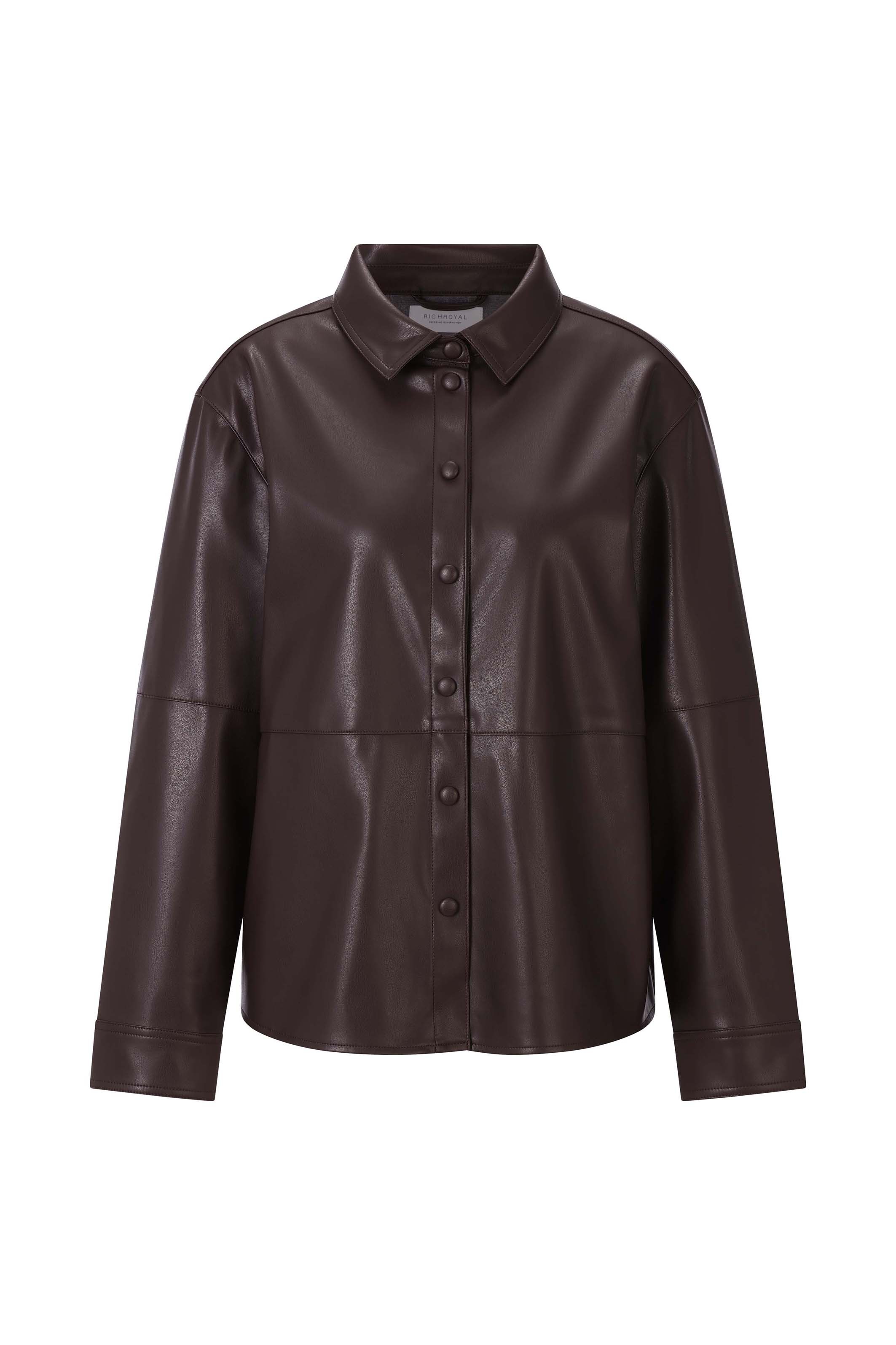 RICHROYAL Blusenjacke ohne Kapuze Regular fit mit Hemdkragen