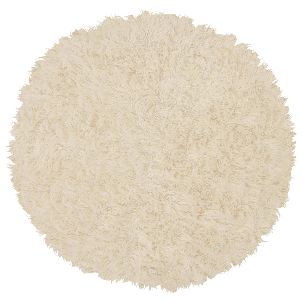 Böing Carpet Wollteppich »Flokati 1500 g«, rund, reine Wolle, handgearbeitet, Wohnzimmer