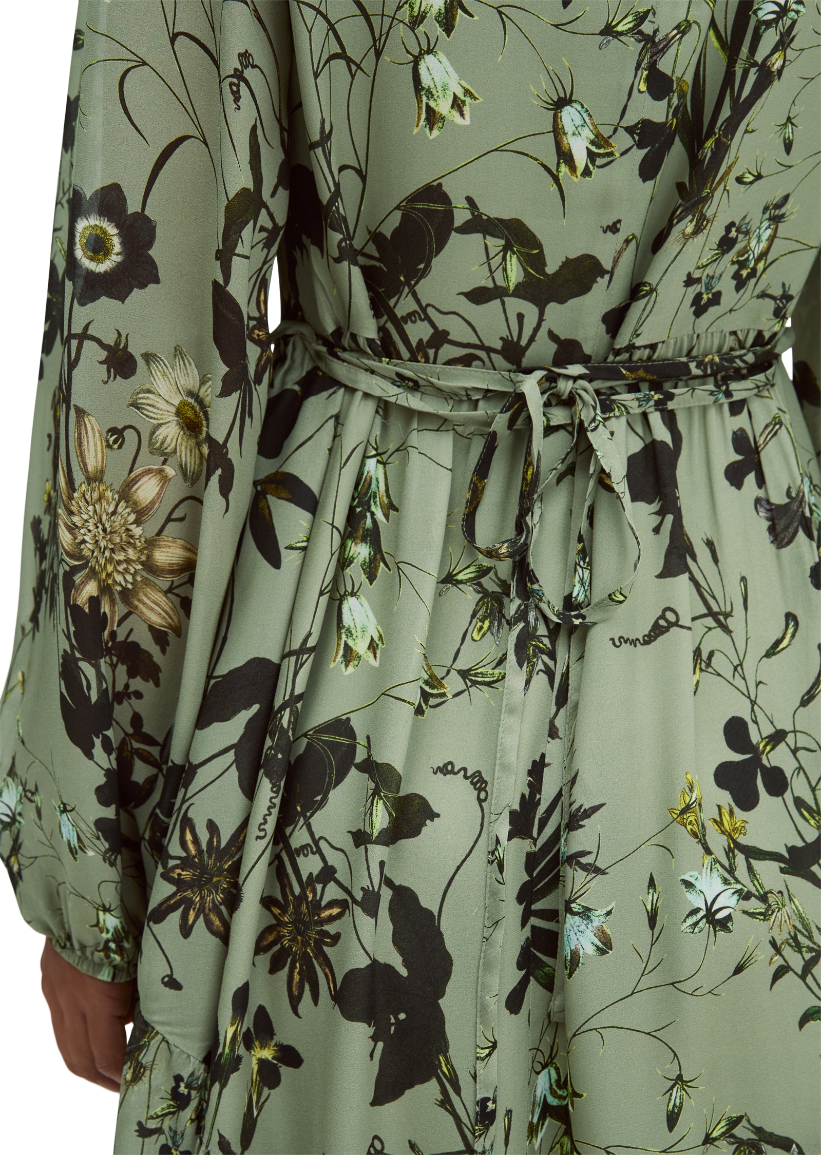 Marc O'Polo Robe midi regular aus fliessendem Viskose-Crêpe