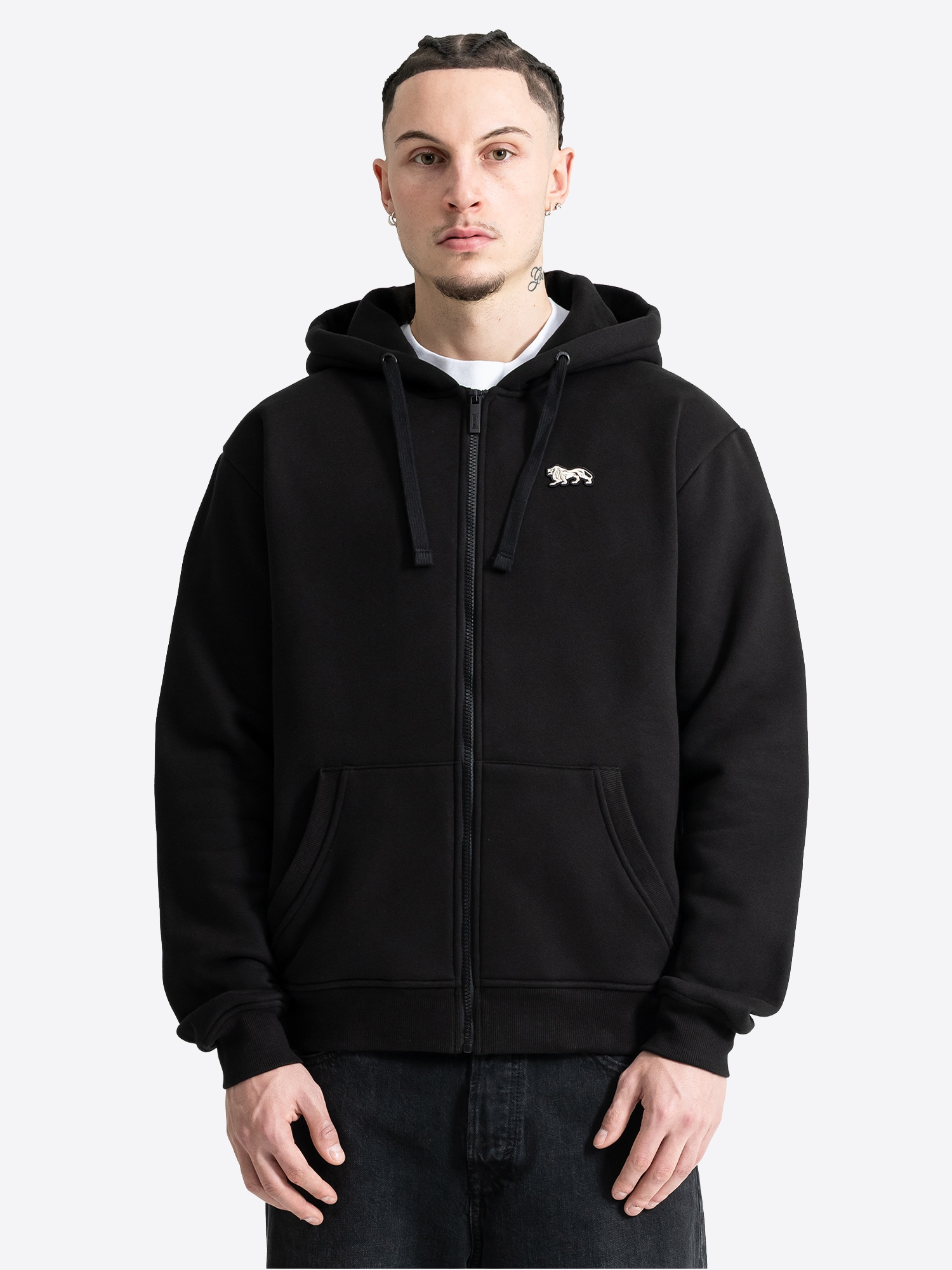 Image of Lonsdale Kapuzensweatjacke "GLAPTHORN" mit Kapuze, sportlicher Stil, aus Baumwolle und Polyester