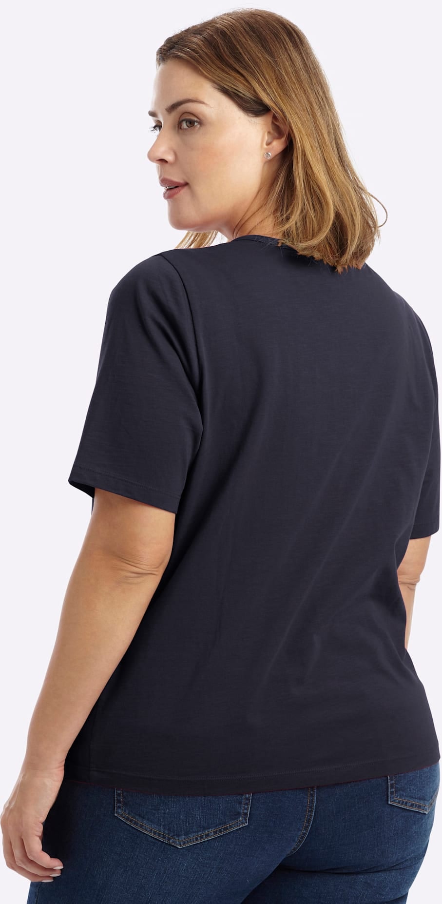 Sheego T-Shirt »Halbarmshirt« 1