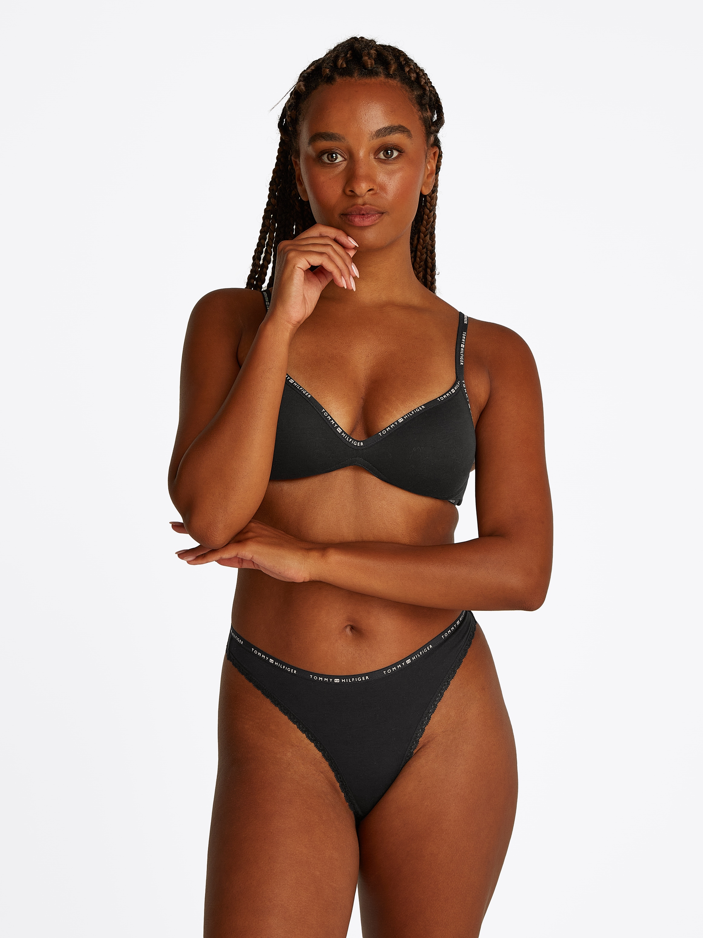 Tommy Hilfiger Underwear Tanga »3 PACK LACE THONG«, (Packung, 3 St., 3er), mit Spitzenkante