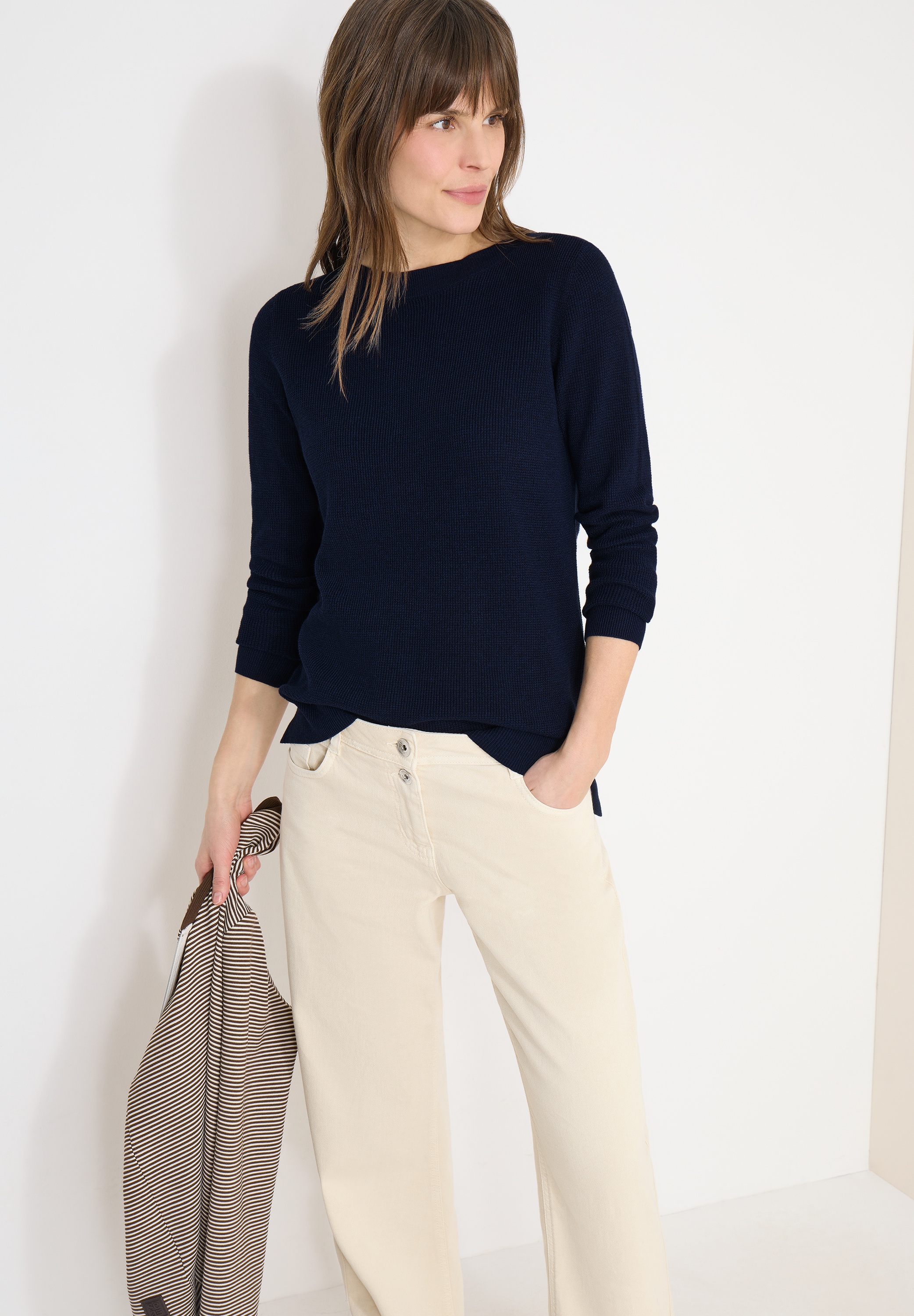 Cecil Pull en tricot mit U-Boot-Ausschnitt