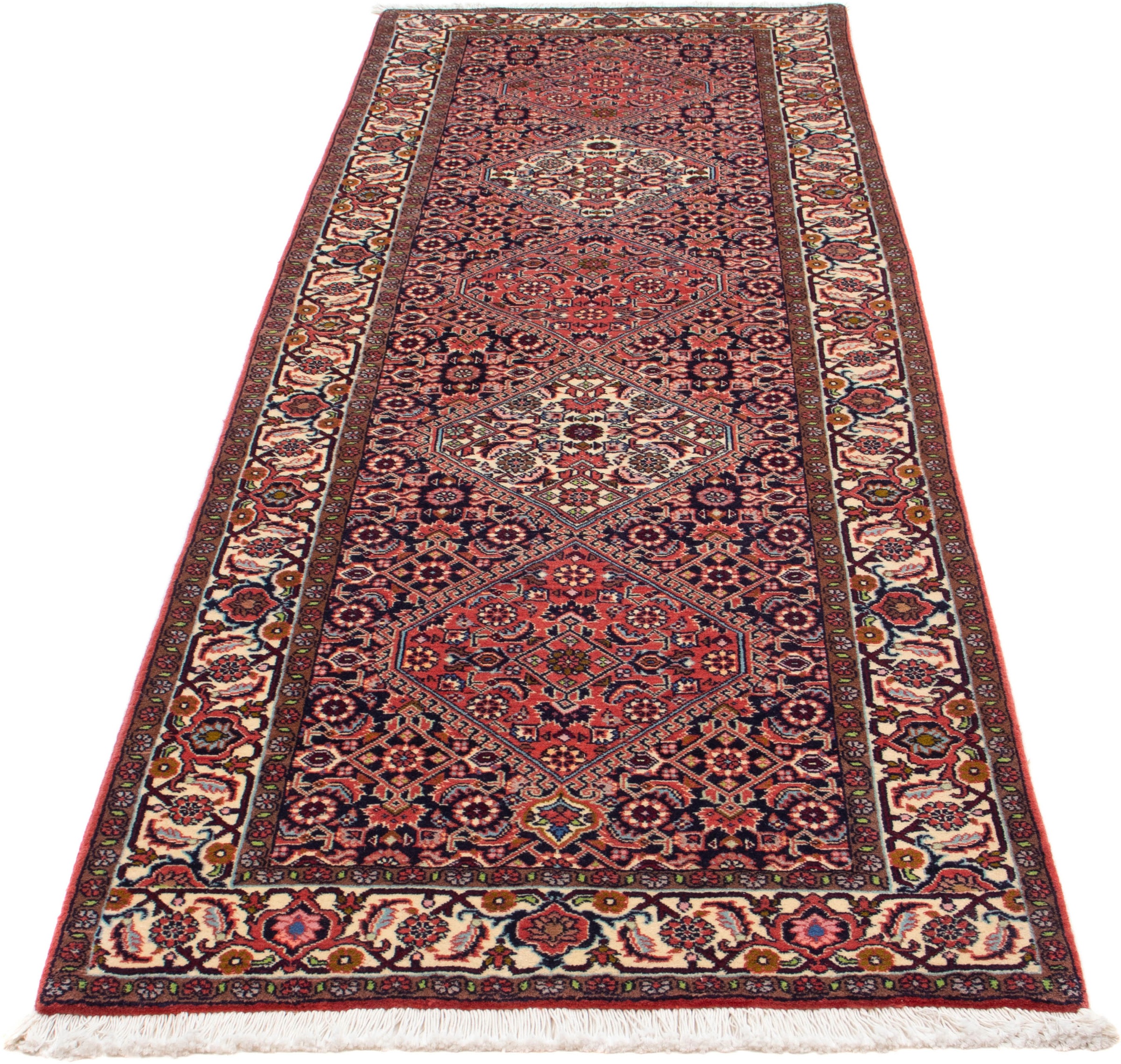 Image of morgenland Orientteppich »Perser - Bidjar - 258 x 83 cm - hellrot«, rechteckig, 15 mm Höhe, Wohnzimmer, Handgeknüpft, Einzelstück mit Zertifikat bei Ackermann Versand Schweiz