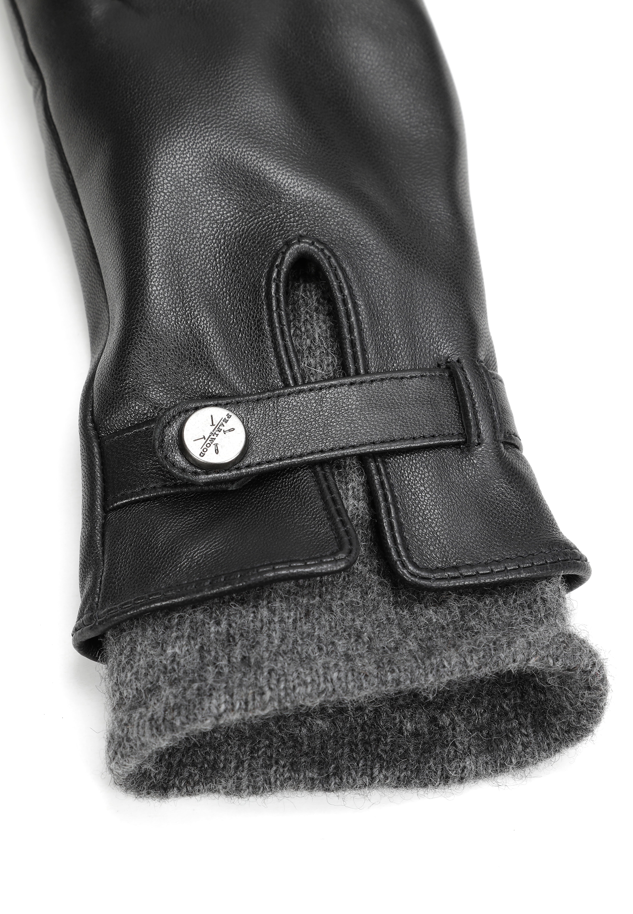 PEARLWOOD Lederhandschuhe »ALICIA«, (1 Paar), Original PEARLWOOD Druckknopf