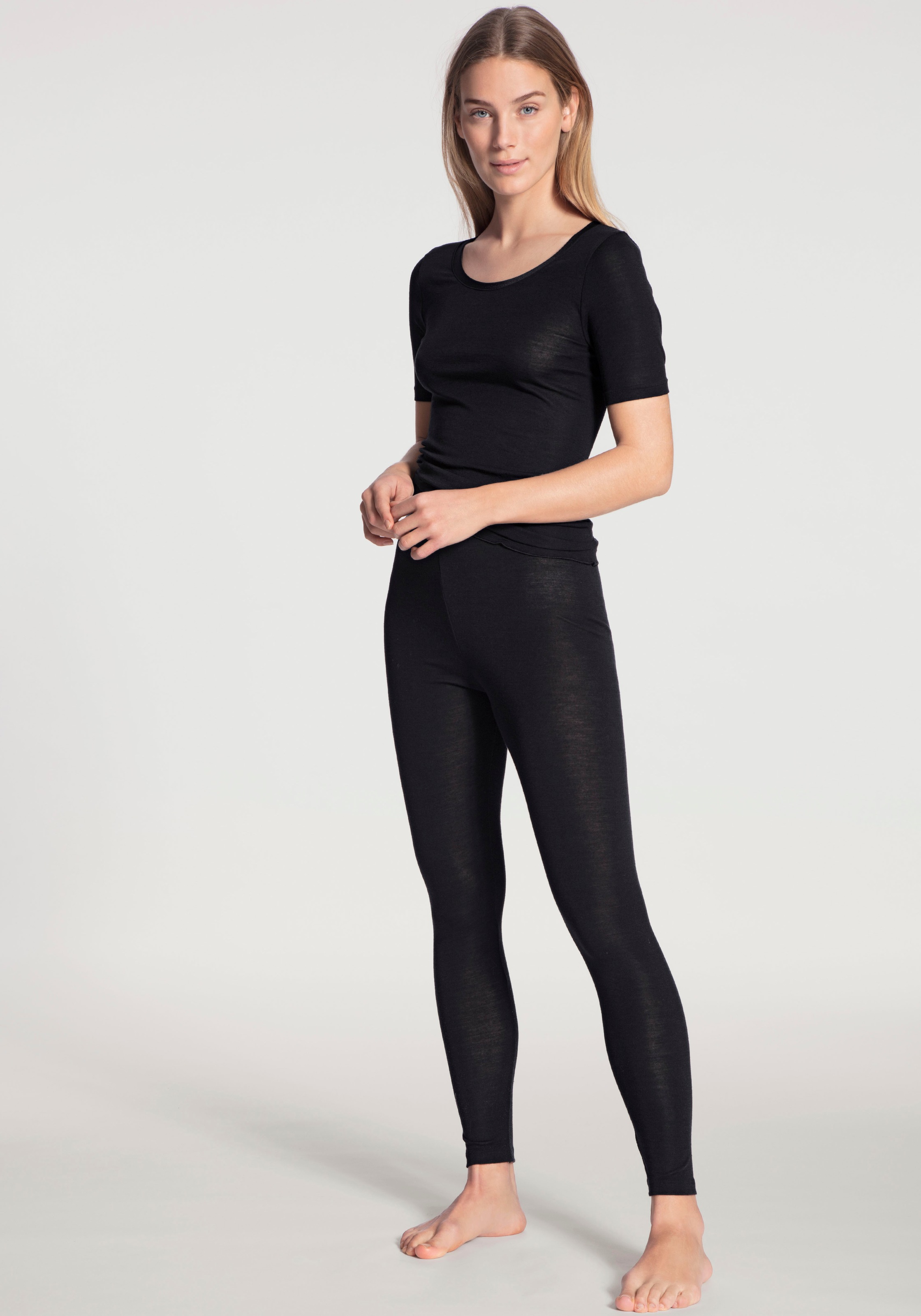 CALIDA Leggings »True Confidence«, mit Mix aus Schurwolle und Seide