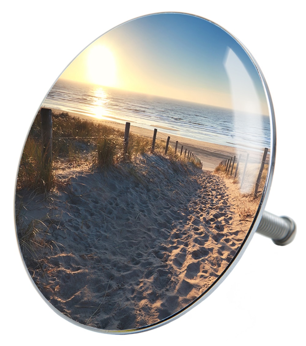 Sanilo Set d'accessoires de salle de bain »Düne« WC-Sitz, Badteppich, Stöpsel, Seifenspender und WC-Bürste