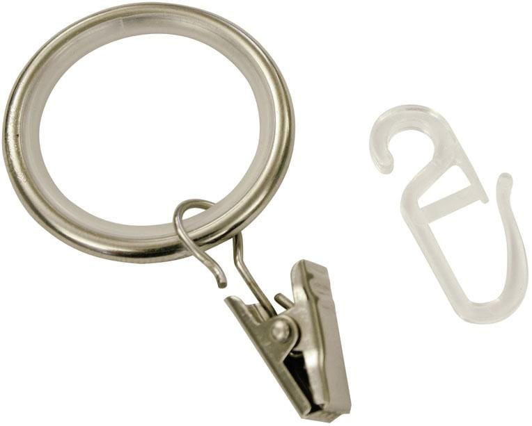 GARDINIA Gardinenring »Gardinenringe Ally«, (Set, 10 St.), Serie  Gardinenstangen-Set Ally Ø 19 mm günstig kaufen