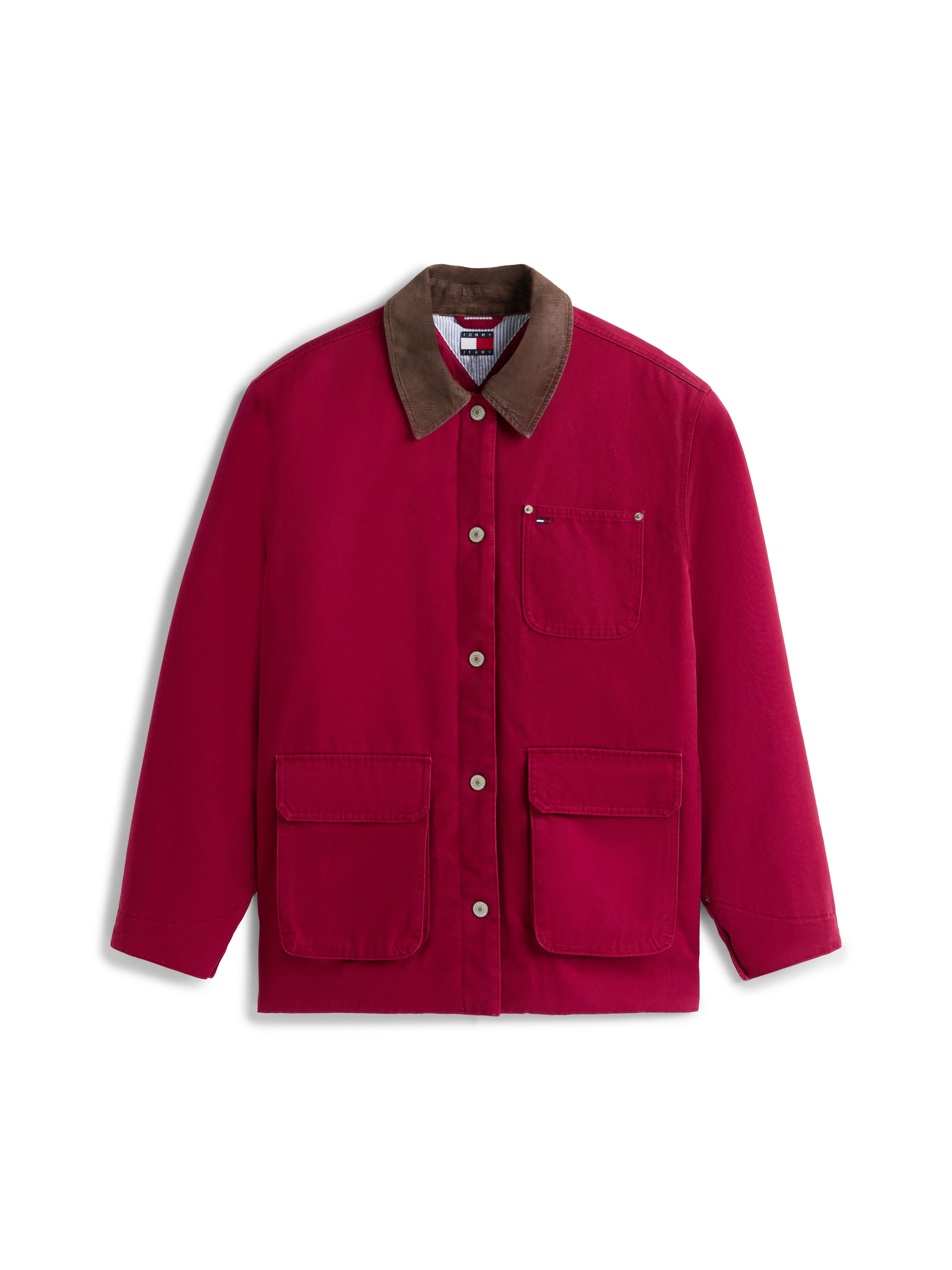 Tommy Jeans Veste d'extérieur »TJW TWILL JACKET CORD COLLAR« ohne Kapuze
