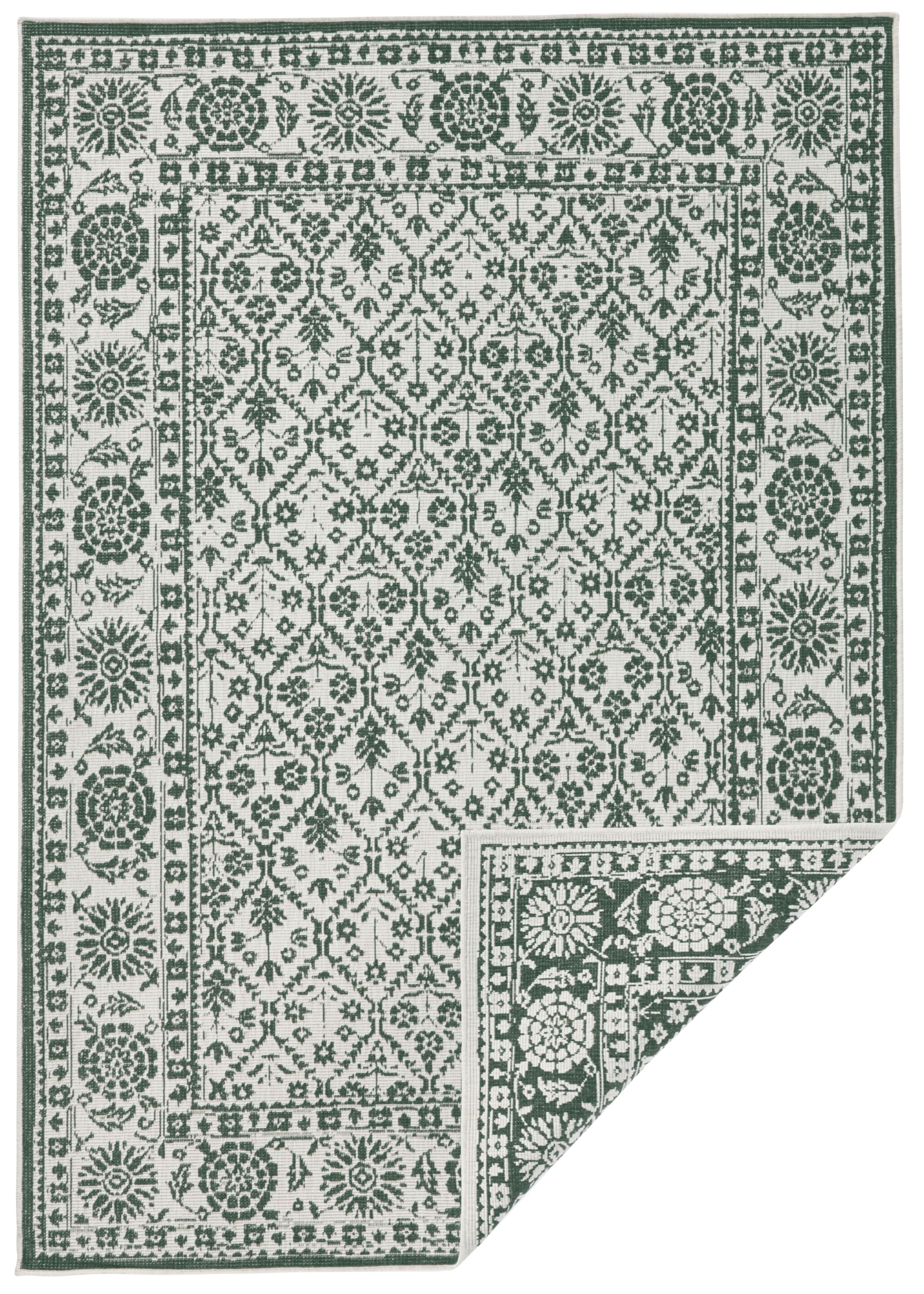 NORTHRUGS Teppich »Curacao«, rechteckig, 5 mm Höhe, In-& Outdoor, Läufer, Wetterfest, Balkon, Wohnzimmer, Wasserfest