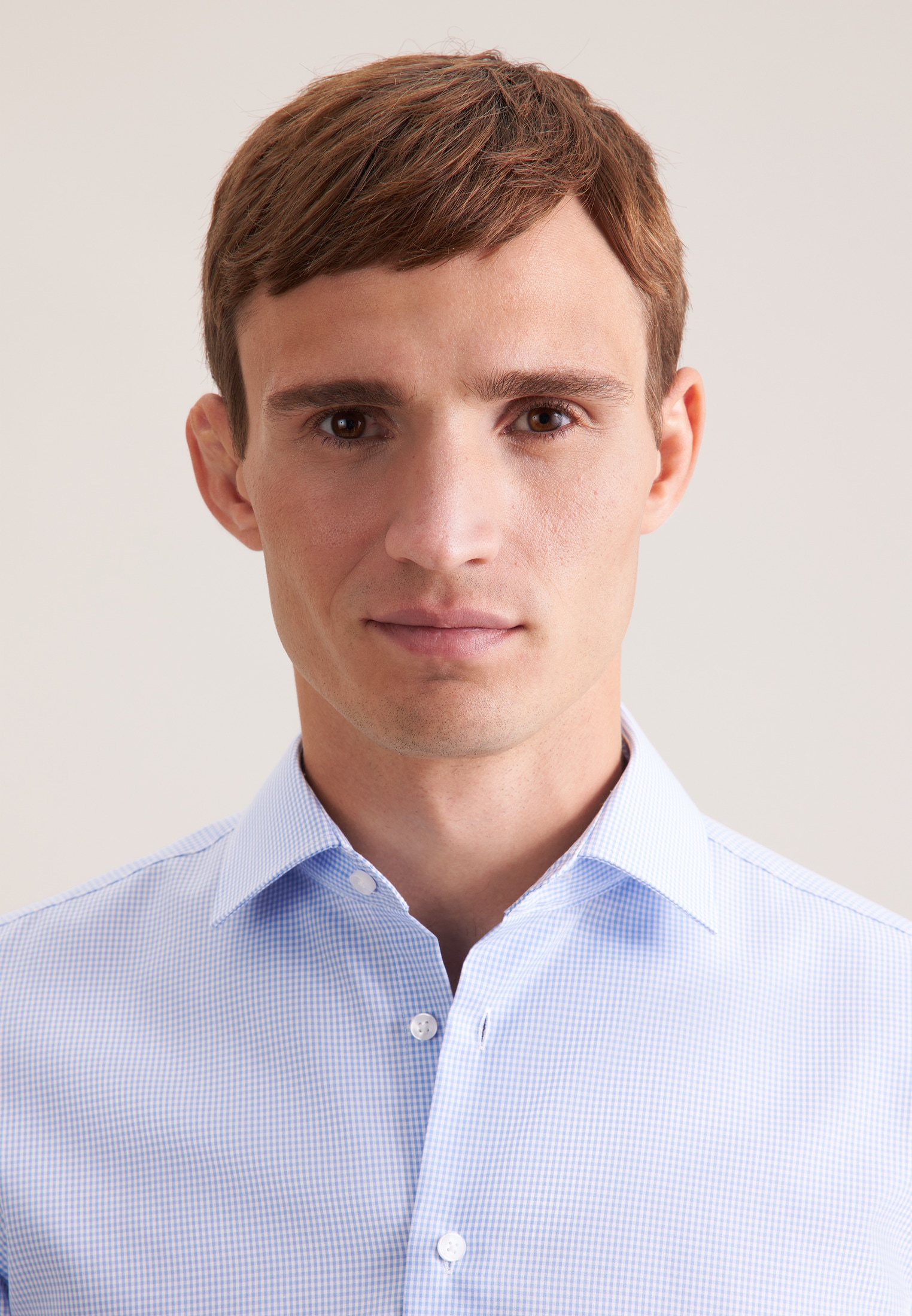 seidensticker Businesshemd »Schwarze Rose« Slim 1/1 Kentkragen Karo