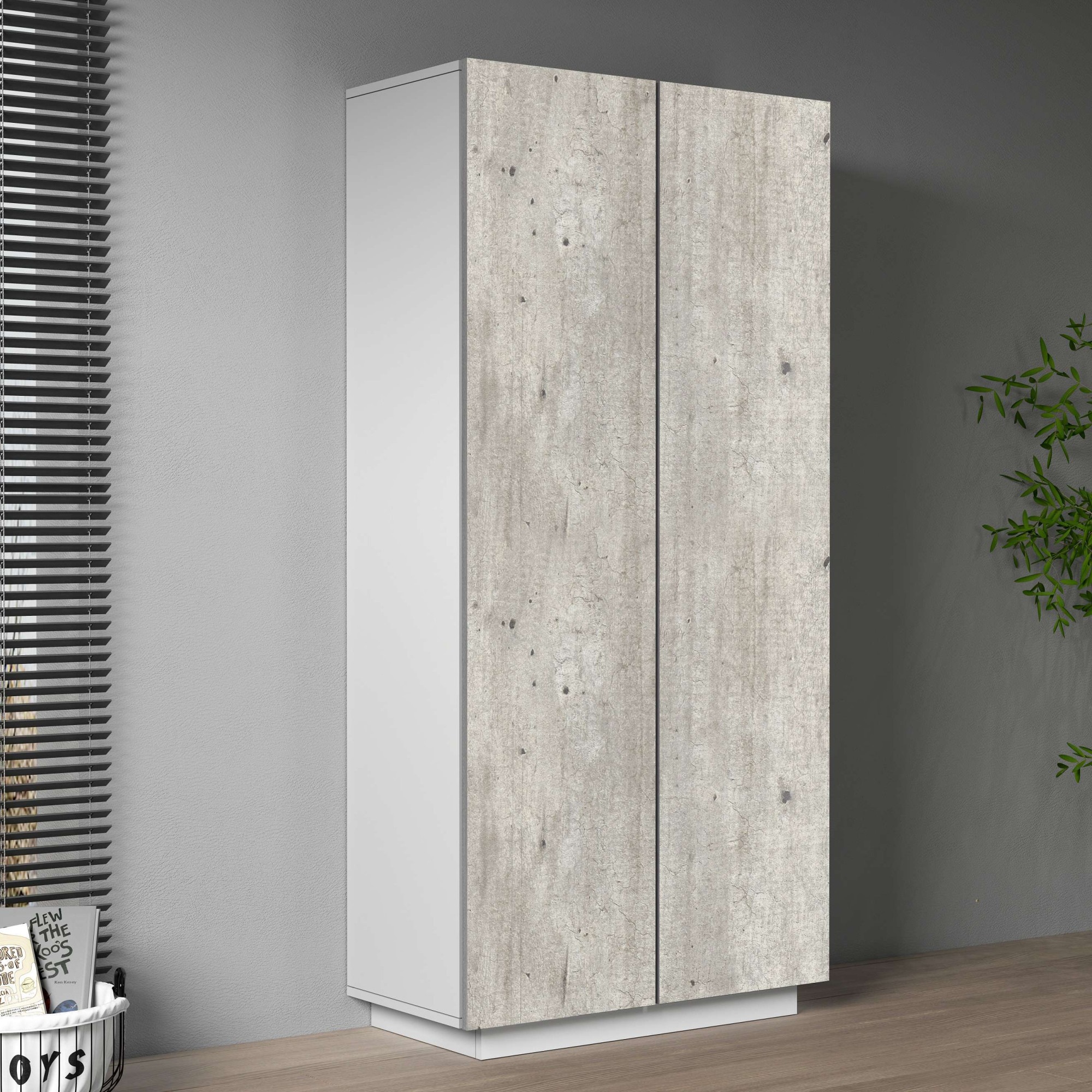 Home affaire Armoire de classement »Coro, Mehrzweckschrank, Büroschrank mit 2 Türen« & verstellbare Einlegeböden, Höhe 86 oder 166 cm, Made in Italy