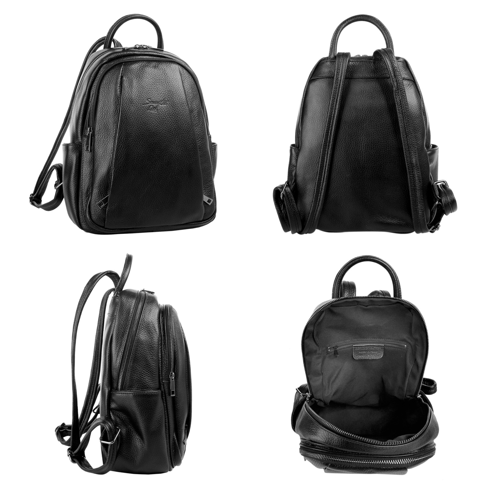 Samantha Look Sac à dos de ville echt Leder, Made in Italy