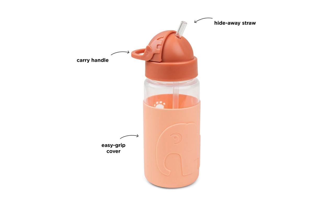 nicht definiert Trinkflasche »done by deer Easy-grip Strohhalm Elphee Papaya 350 ml«