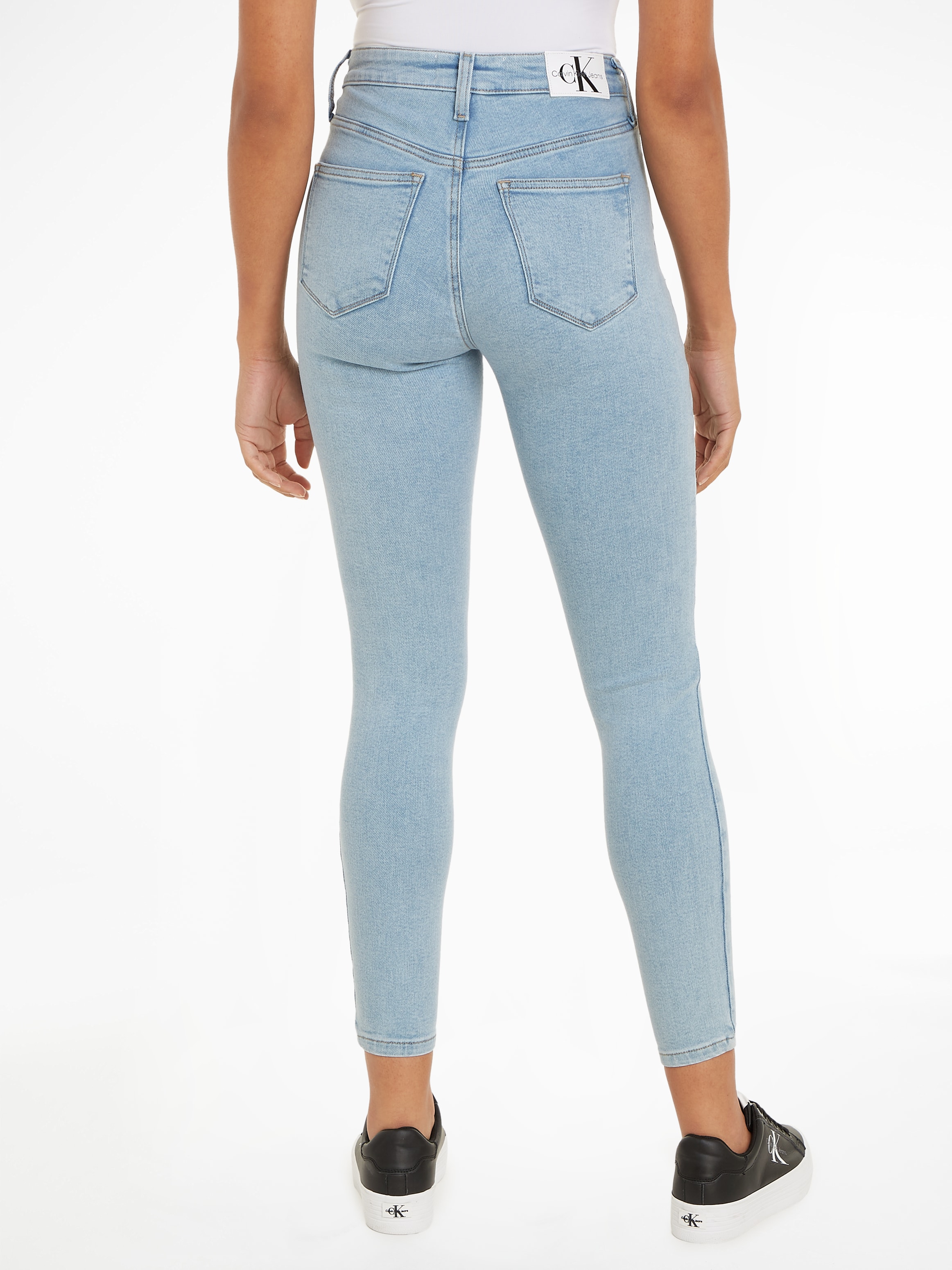 Calvin Klein Jeans Skinny-fit-Jeans »HIGH RISE SUPER SKINNY ANKLE«, in klassischer 5-Pocket-Form