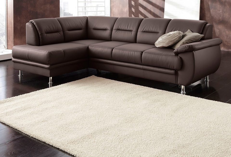 Image of sit&more Ecksofa "Mailand L-Form, B: 250 cm, Komfortsitzhöhe 46 cm" optional Schlaffunktion, Liegefläche: 194x122cm, Komfortpolsterung