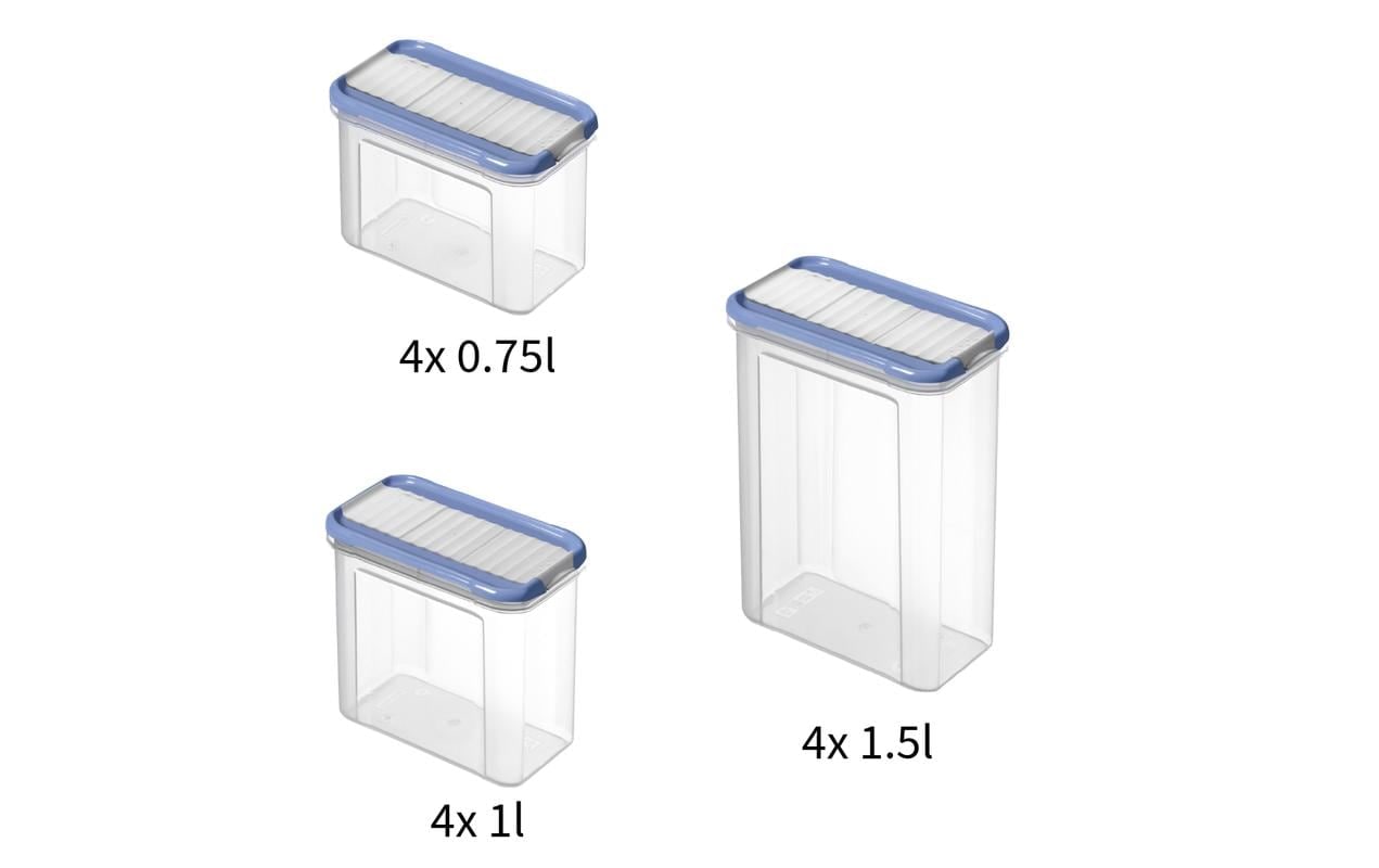 ROTHO Vorratsdose »Set Premium Dosen 12 tlg. Domino 13 l«