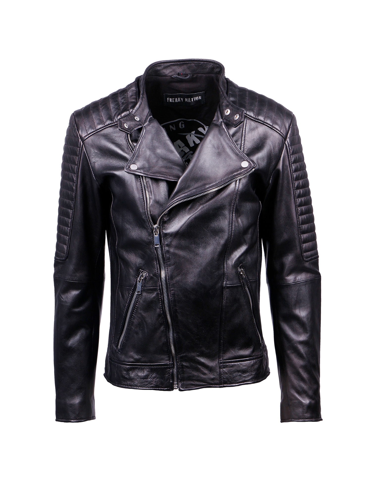 Freaky Nation Veste en cuir »Crossover-FN«