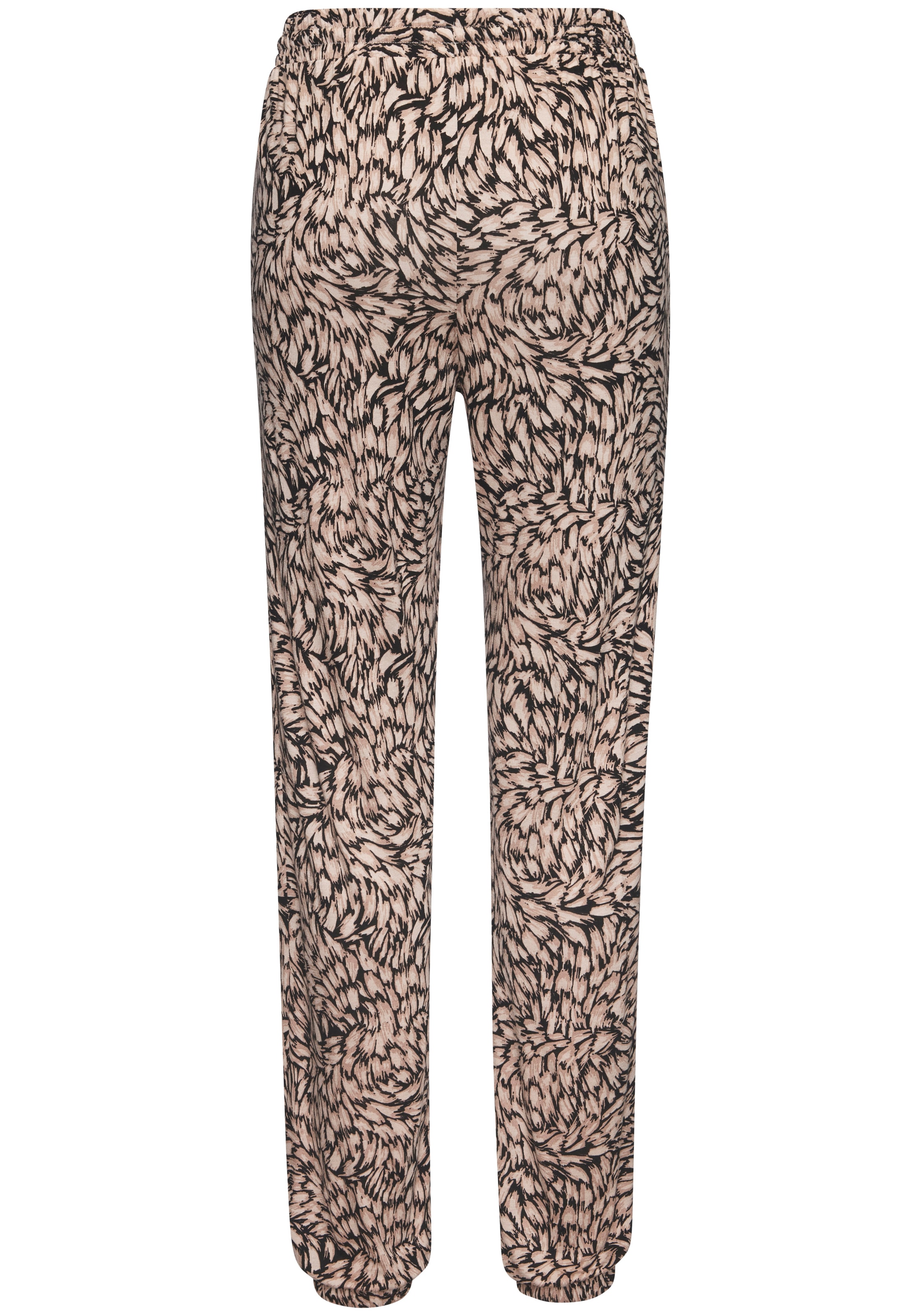 Buffalo Jerseyhose  mit Alloverprint, sommerliche Schlupfhose mit Taschen, Strandhose